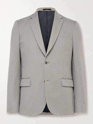 The Soho - Tailored-Fit Navy Sharkskin Suit