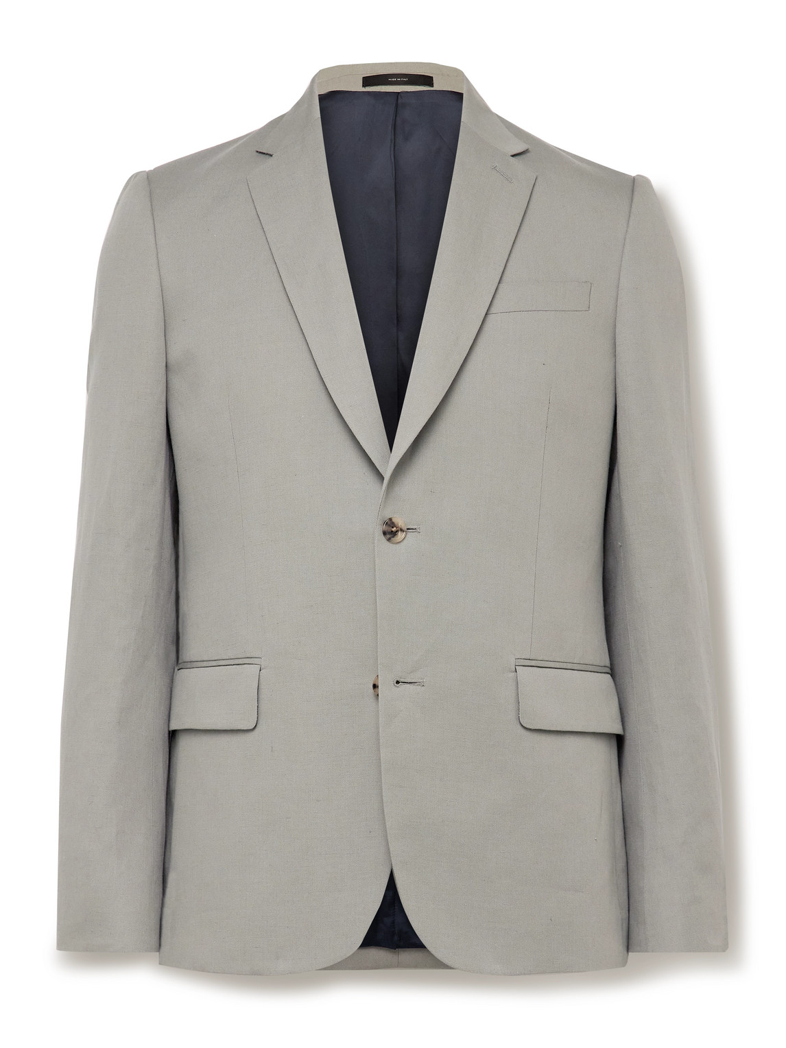 Paul Smith Linen, Cotton And Lyocell-blend Suit Jacket In Green