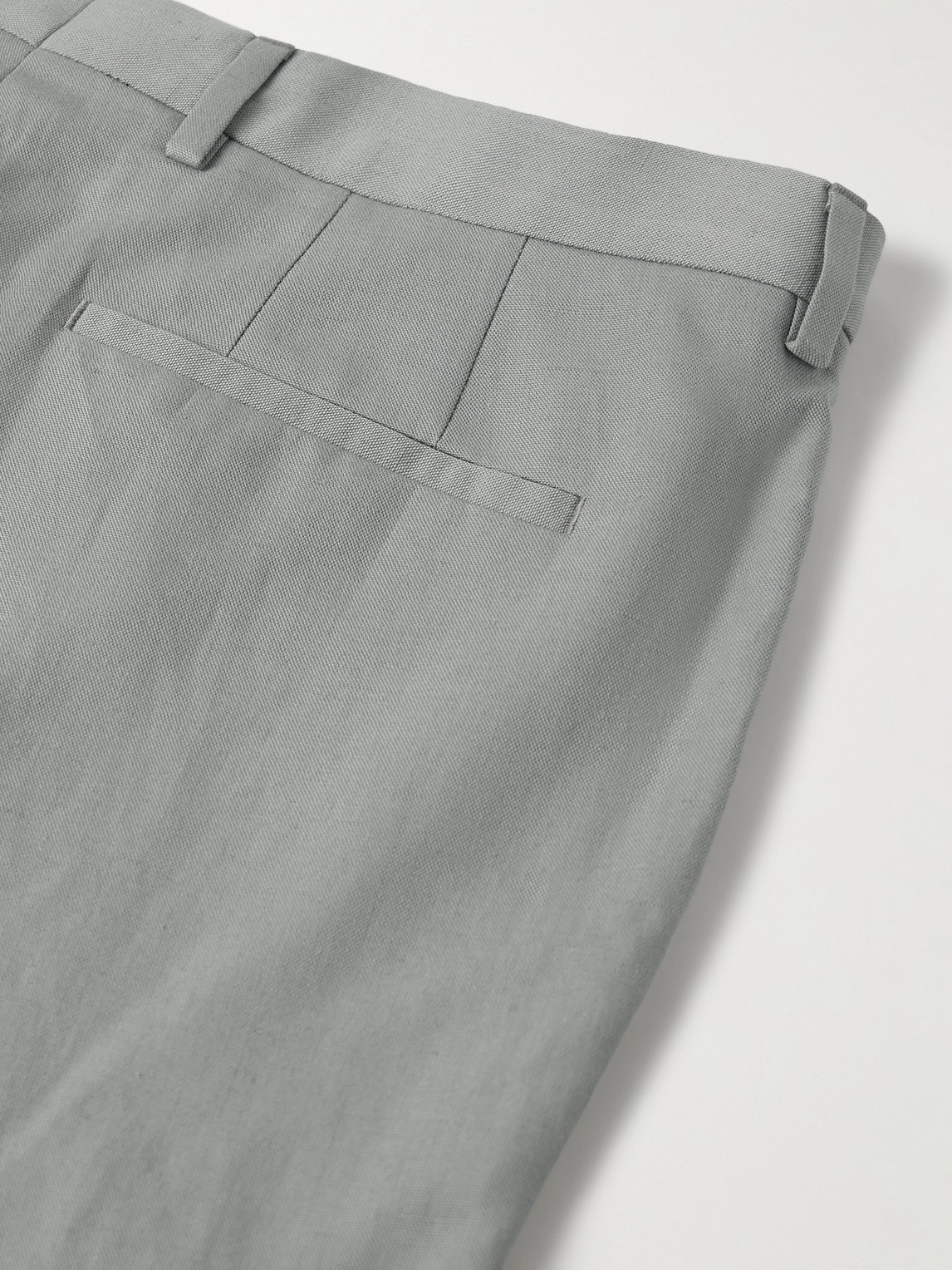 Paul Smith Slim-fit Linen, Cotton And Lyocell-blend Suit Trousers In Green