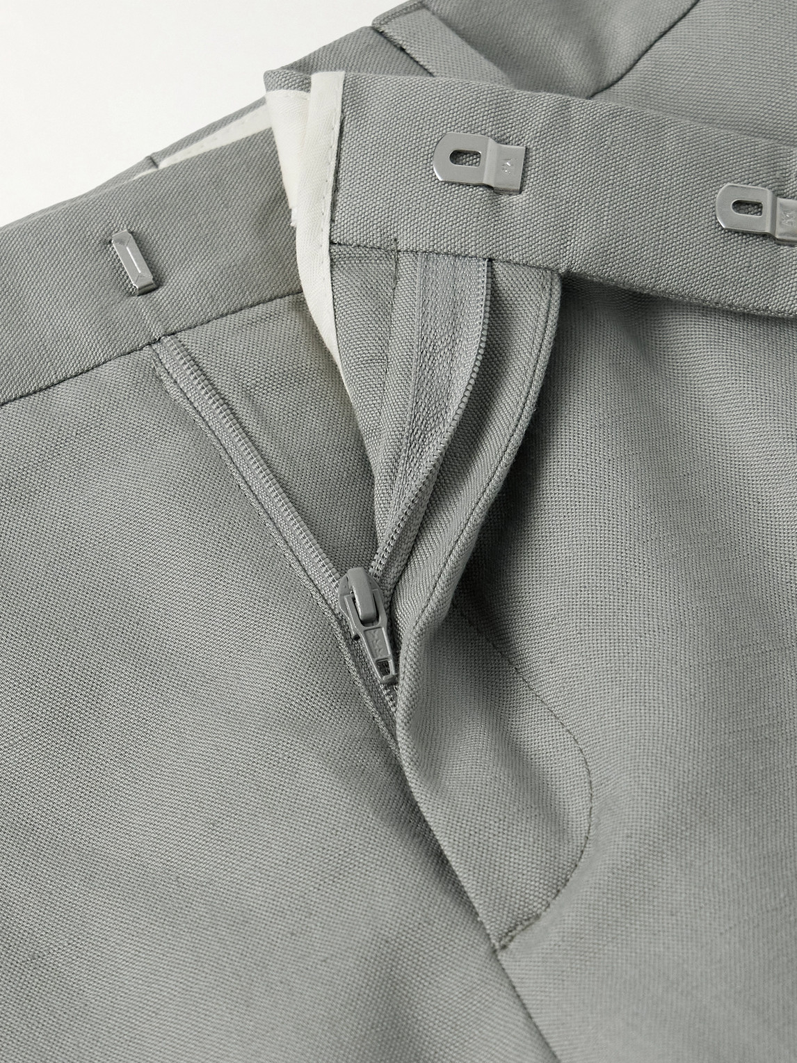 Paul Smith Slim-fit Linen, Cotton And Lyocell-blend Suit Trousers In Green