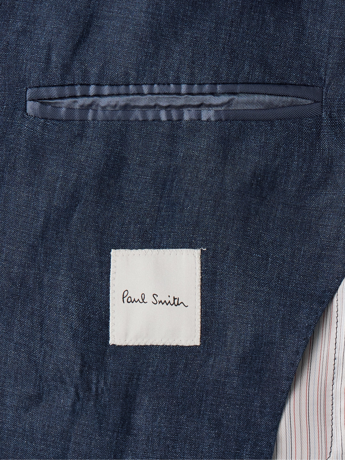 PAUL SMITH DELAVE UNSTRUCTURED DOUBLE-BREASTED LINEN BLAZER