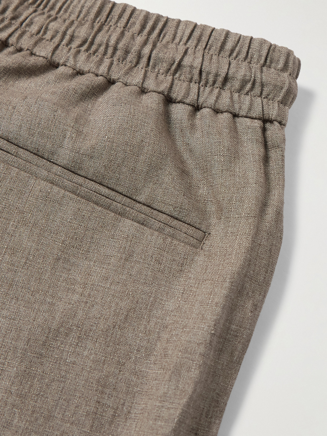 PAUL SMITH STRAIGHT-LEG LINEN DRAWSTRING SHORTS