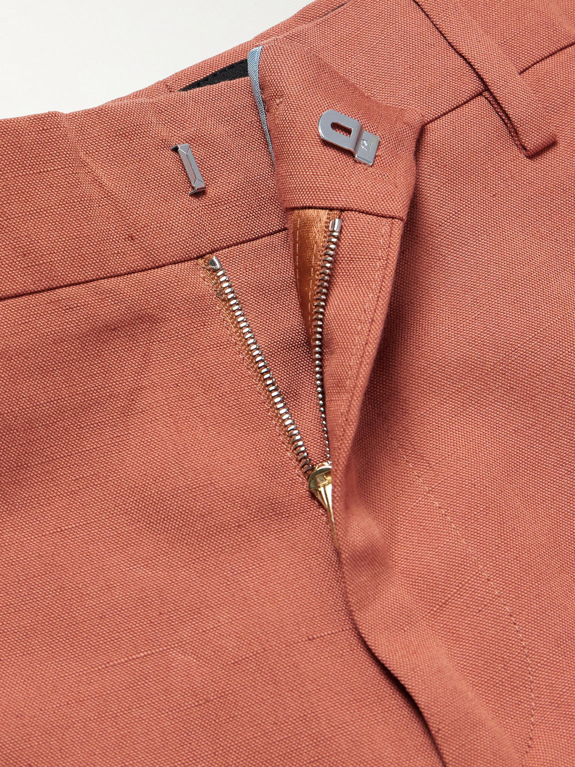 PAUL SMITH STRAIGHT-LEG LINEN, COTTON AND LYOCELL-BLEND SHORTS