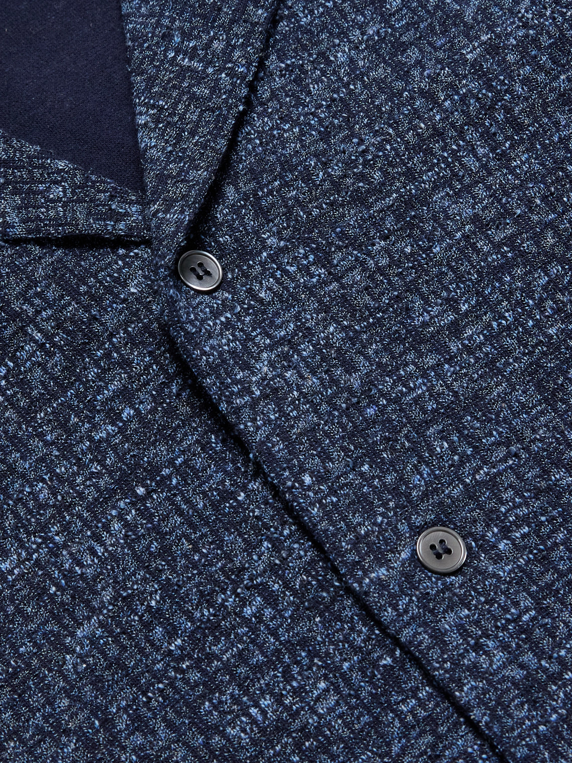 Paul Smith Camp-collar Cotton And Linen-blend Bouclé Shirt In Blue