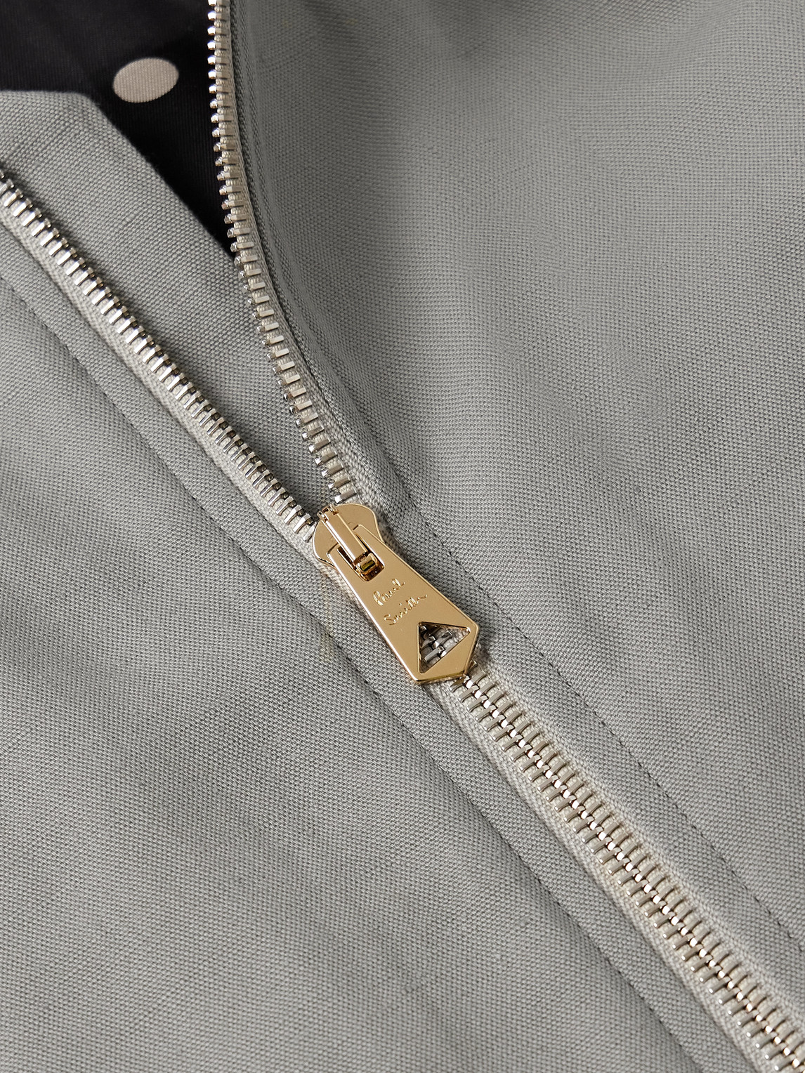 PAUL SMITH LINEN, COTTON AND LYOCELL-BLEND BOMBER JACKET
