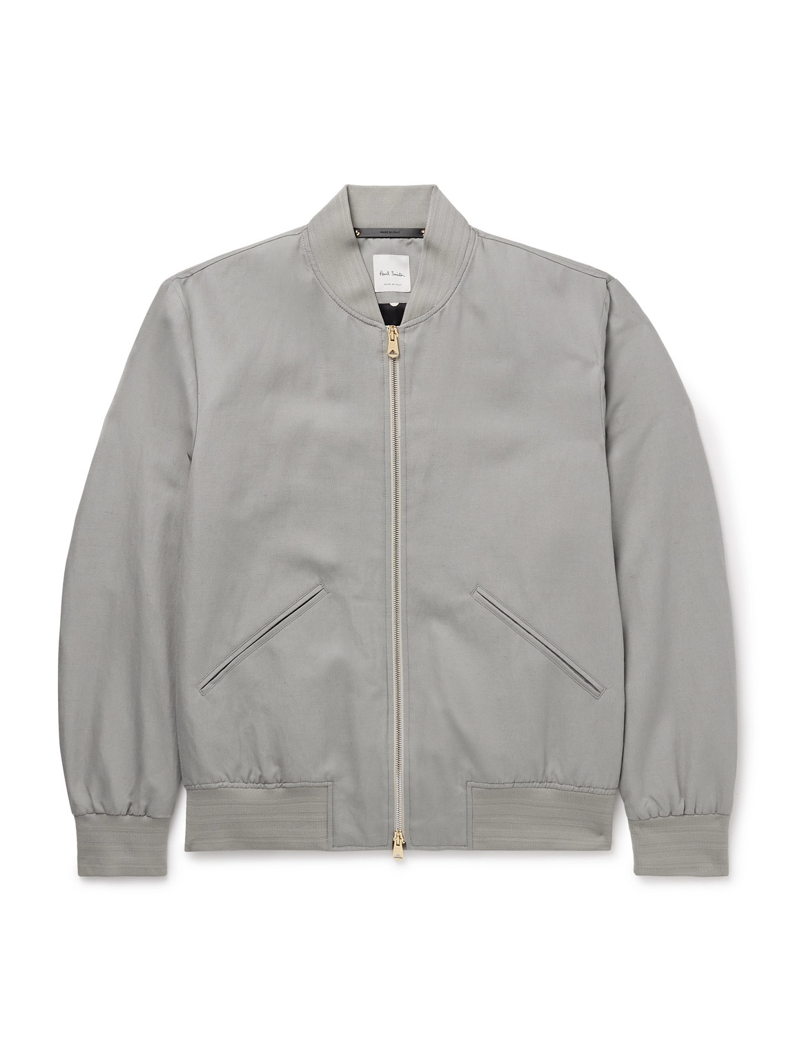 Paul Smith Linen, Cotton And Lyocell-blend Bomber Jacket