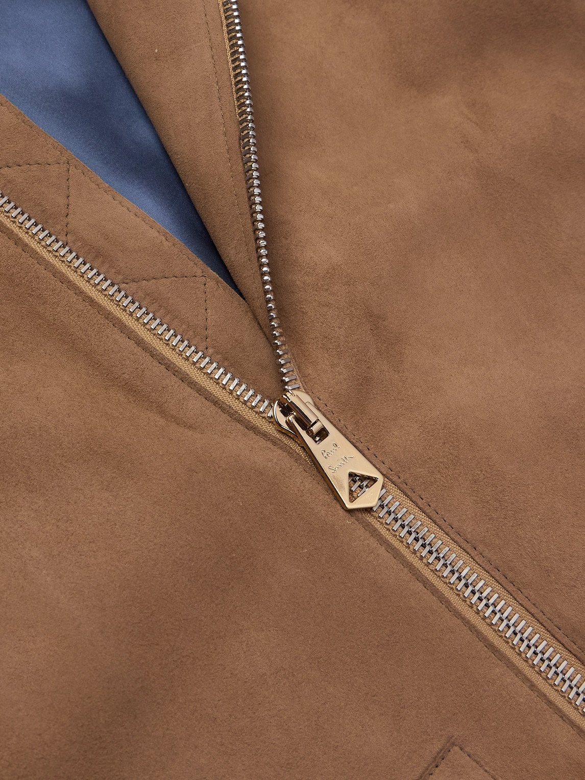 Shop Paul Smith Suede Bomber Jacket