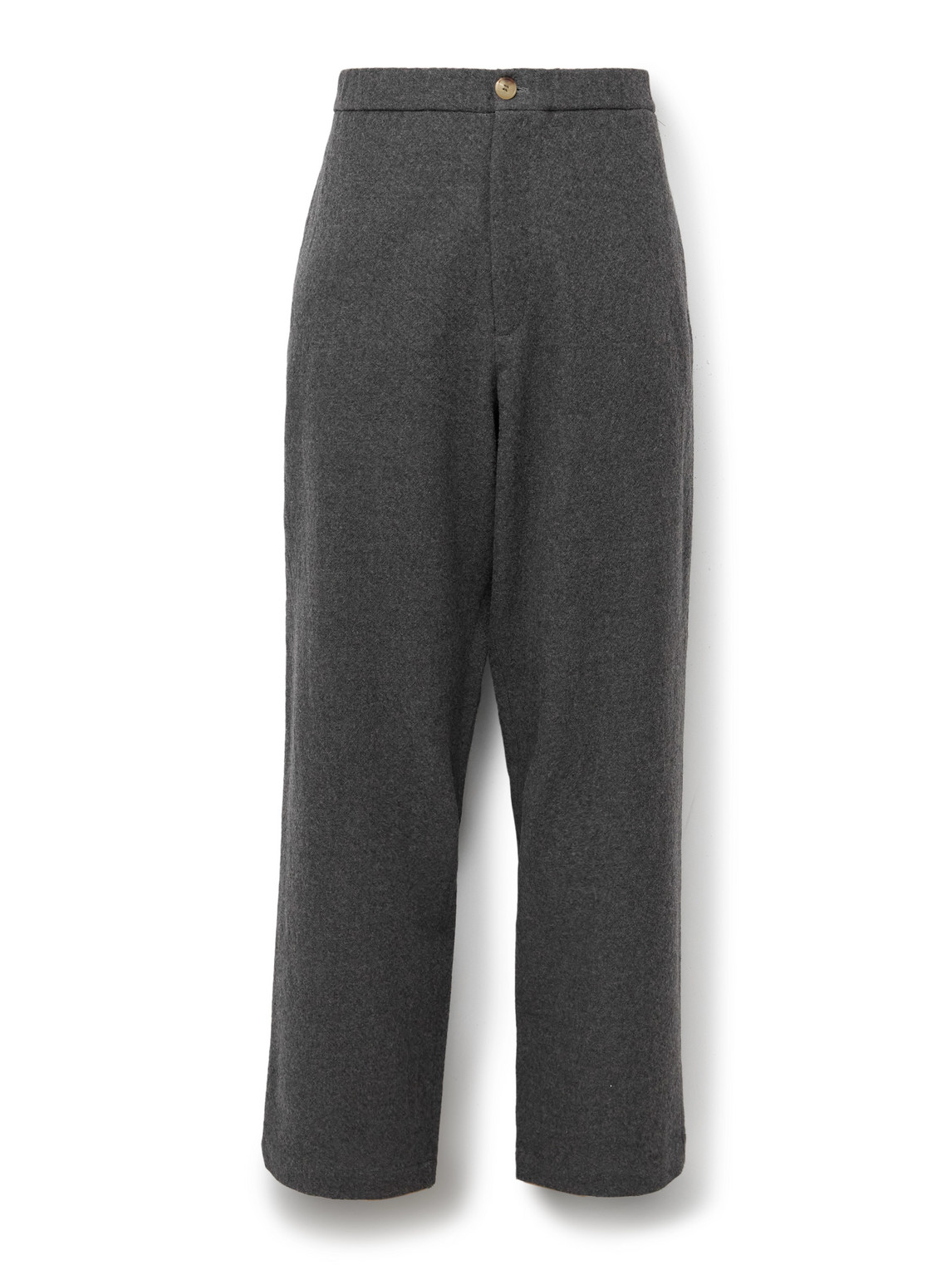 Straight-Leg Wool Trousers
