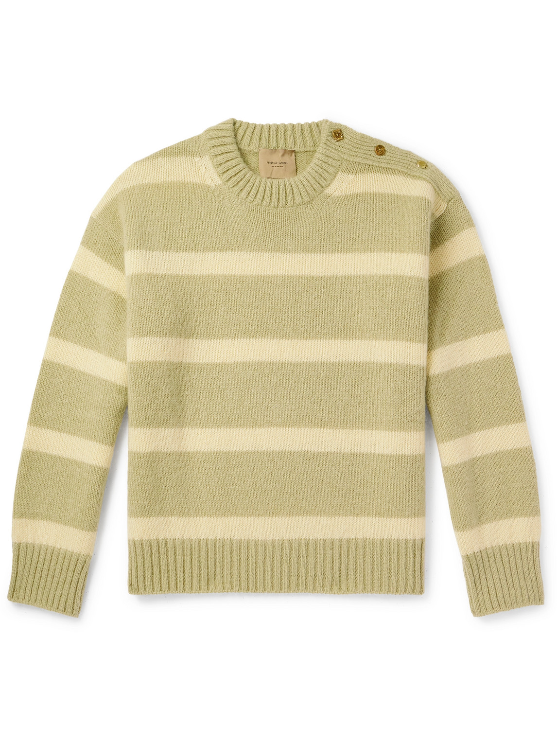 Striped Wool-Blend Sweater