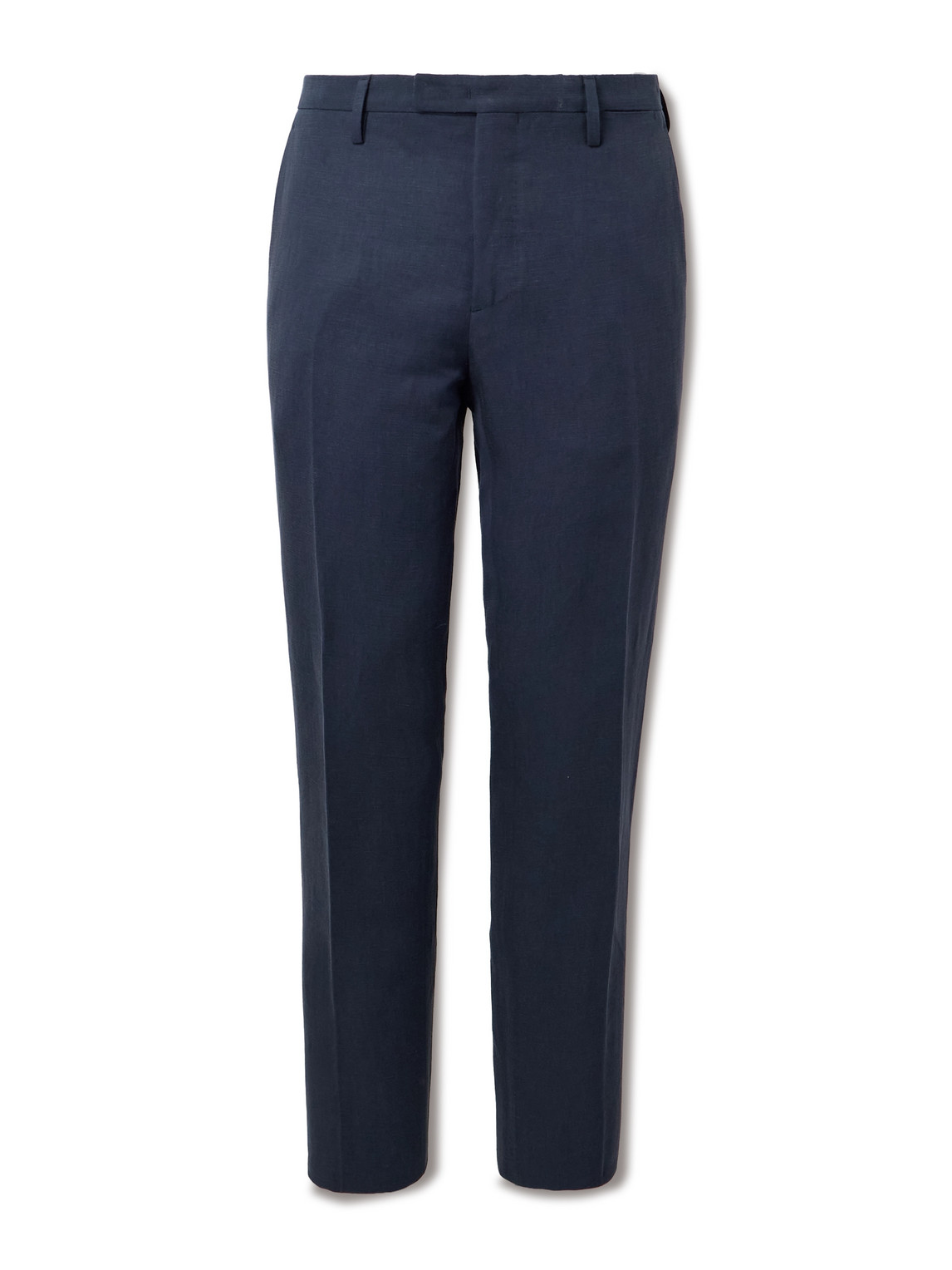 Straight-Leg Lyocell and Linen-Blend Twill Suit Trousers