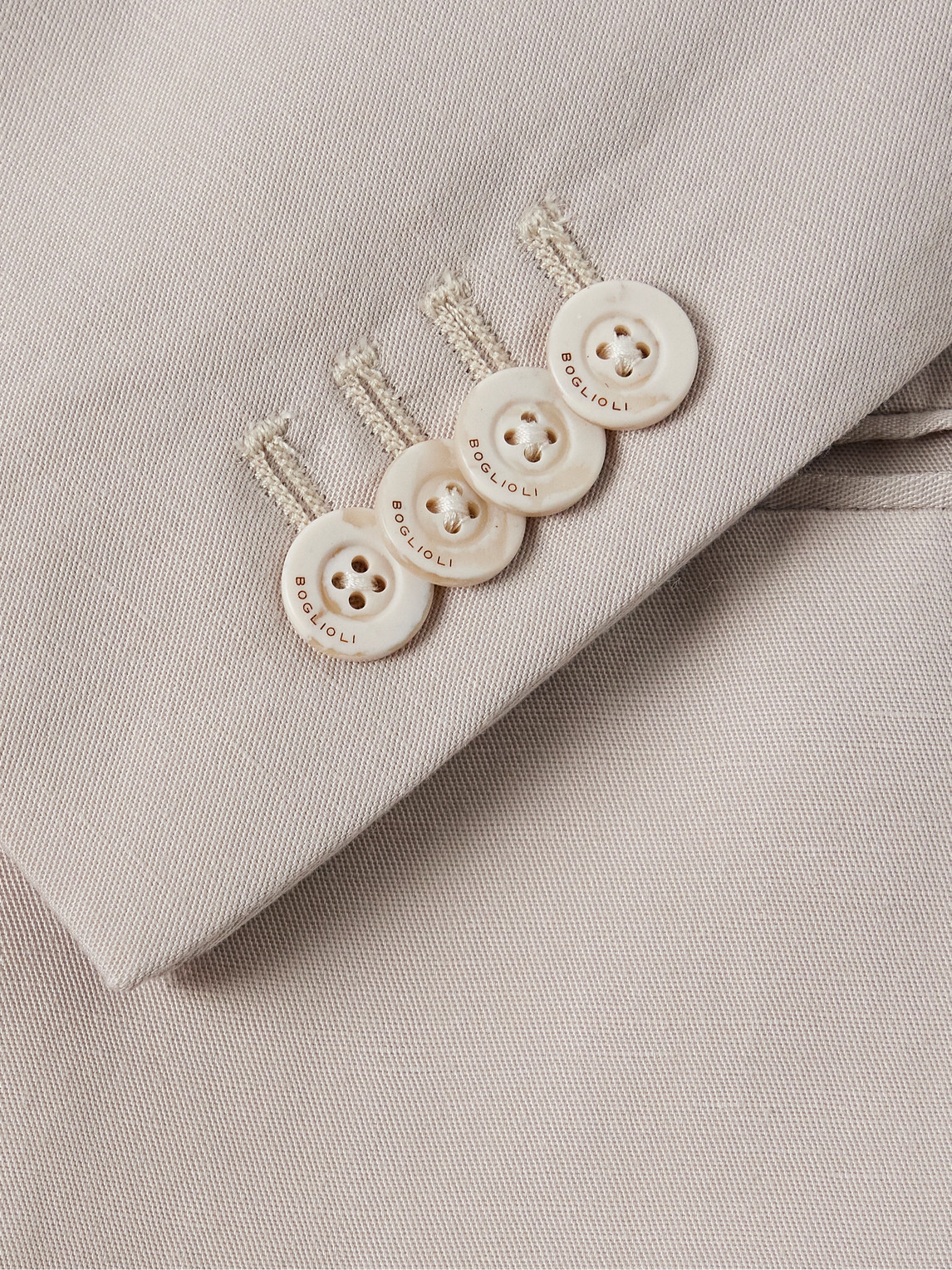 Boglioli Lyocell And Linen-blend Suit Jacket In Neutrals