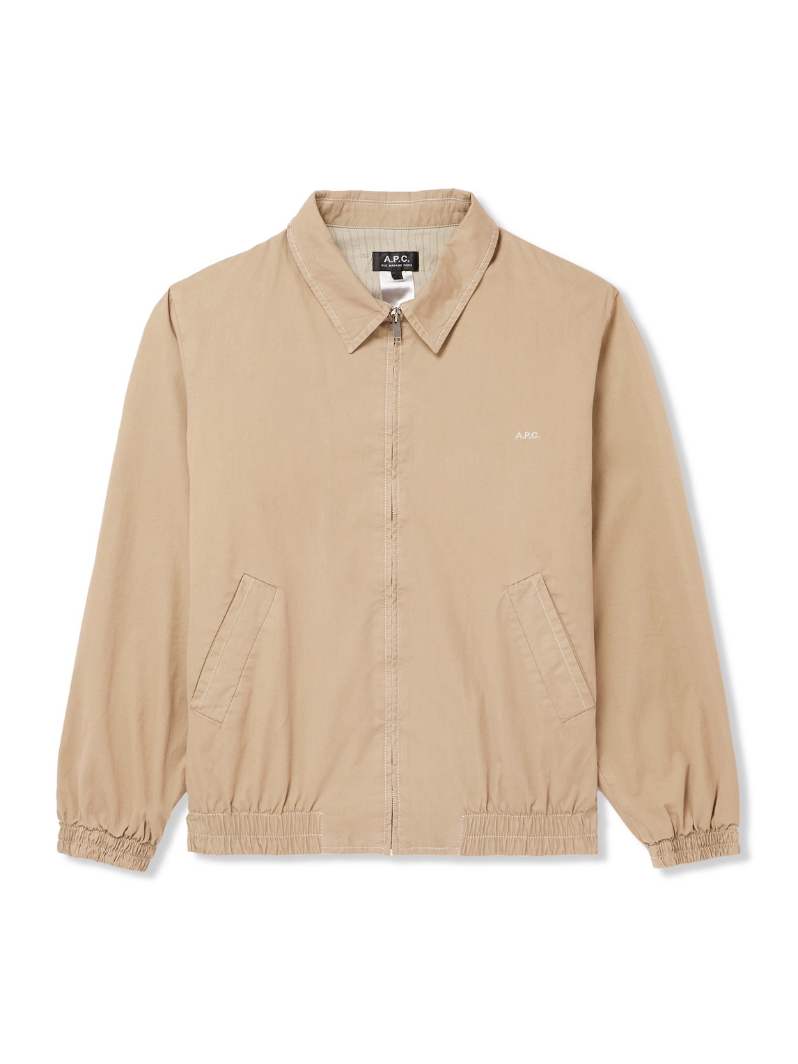 – Gilbert Logo-Embroidered Organic Cotton-Twill Blouson Jacket