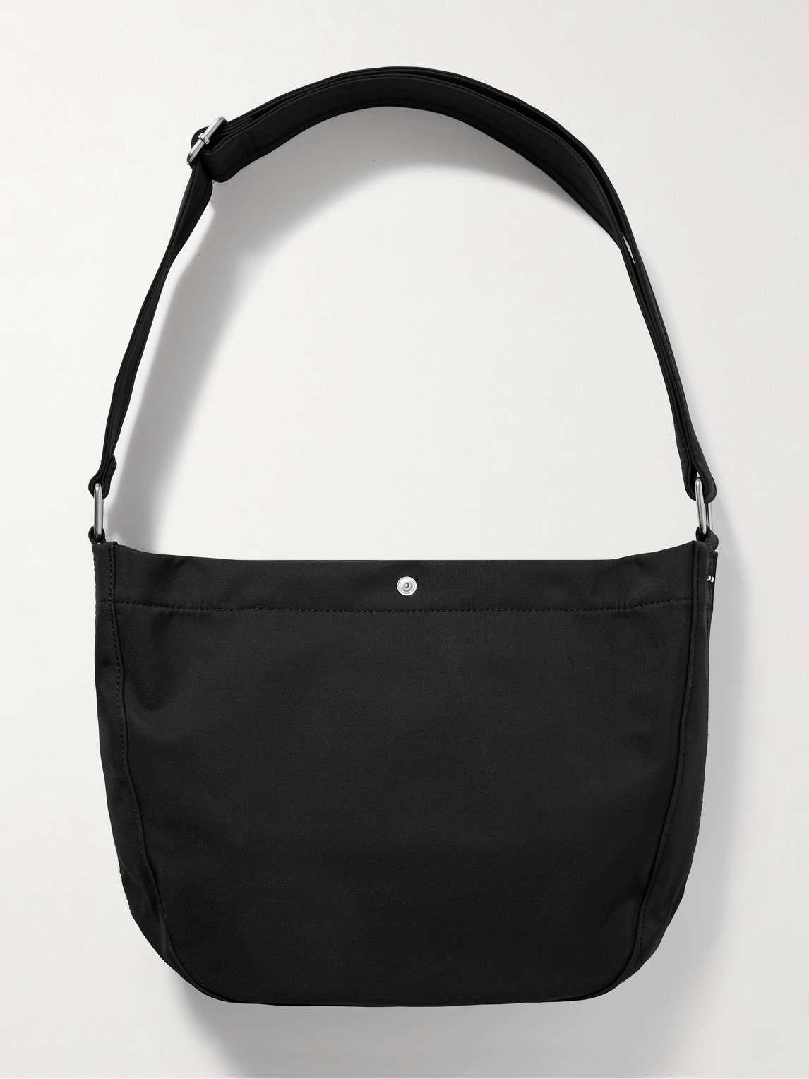 Apc Journal Small Logo-print Recycled-nylon Messenger Bag In Black