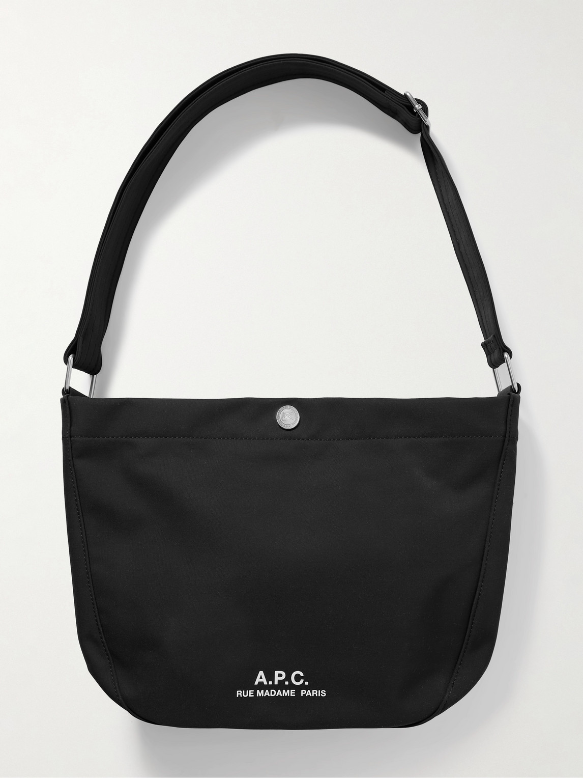 A.P.C. Journal Small Logo-Print Recycled-Nylon Messenger Bag - Men