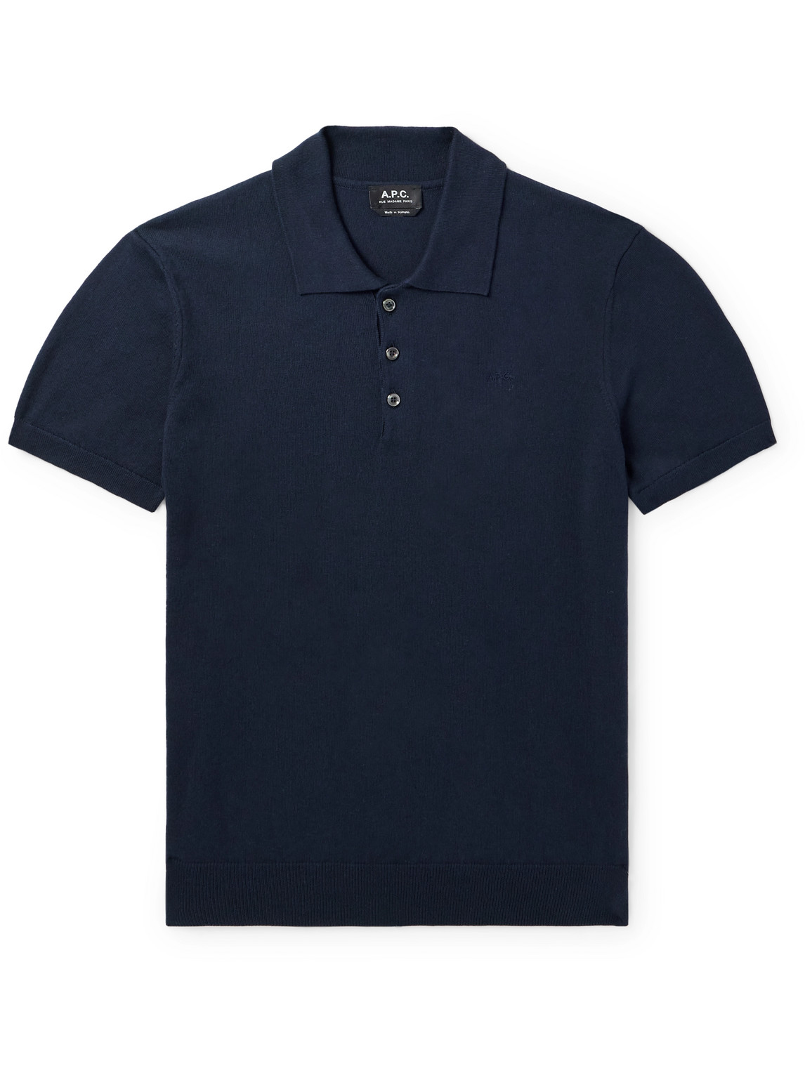 Gregory Slim-Fit Logo-Embroidered Cotton and Cashmere-Blend Polo Shirt