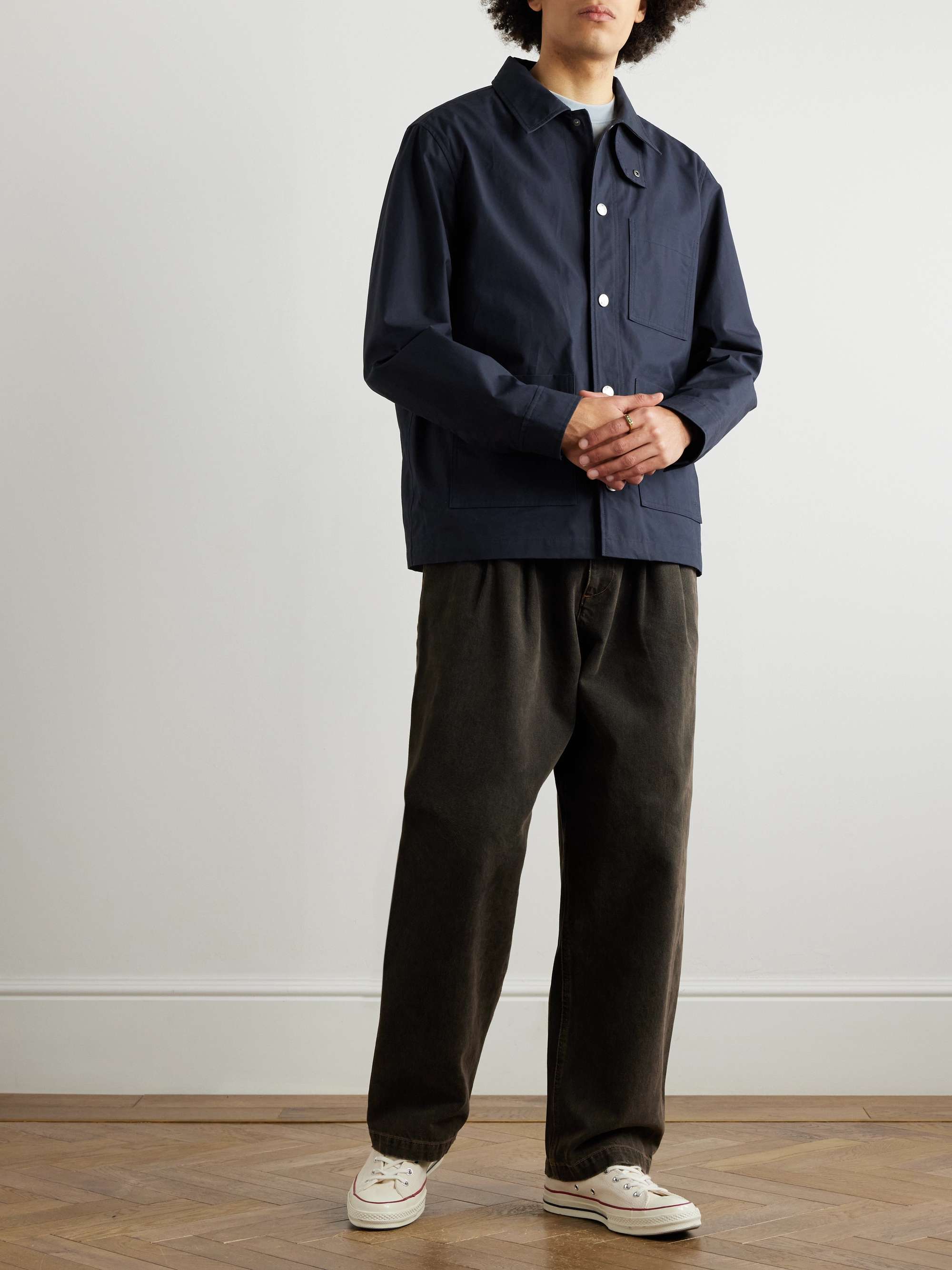 INCOTEX Four Season Relaxed-Fit Cotton-Blend Chinos for Men