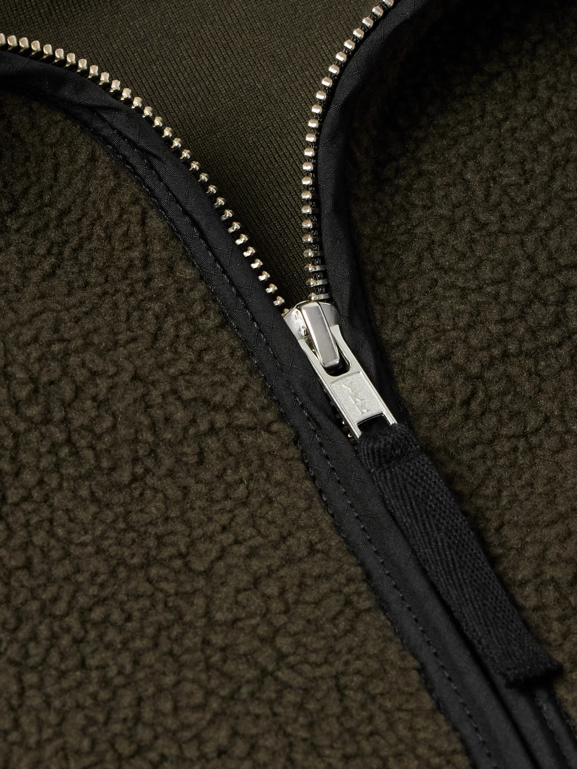 APC NATE RIPSTOP-TRIMMED FLEECE GILET
