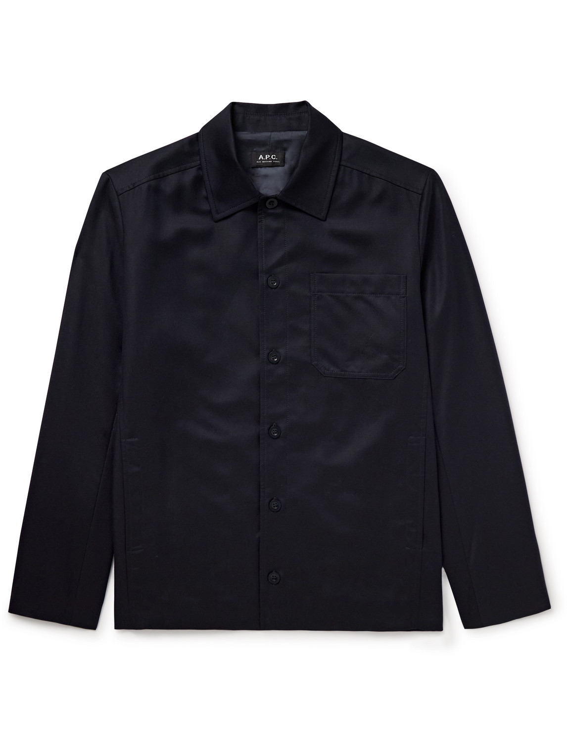 Jeffray Lyocell and Wool-Blend Twill Shirt