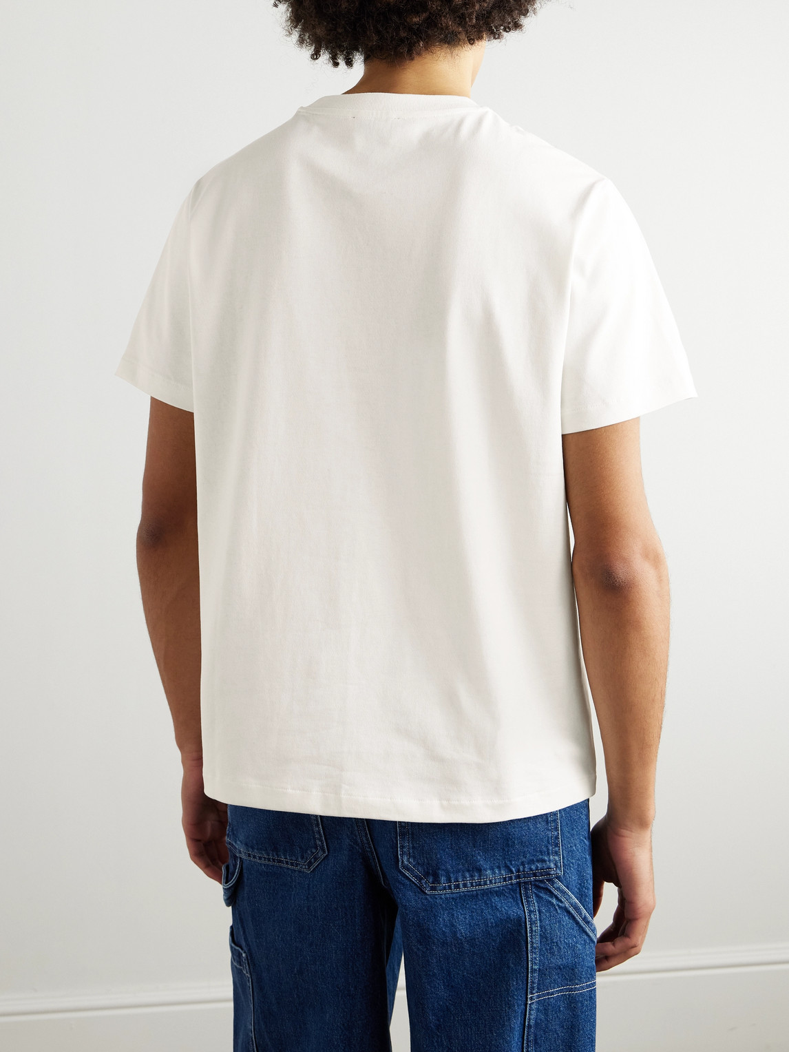 Apc A.p.c. Raymond T Shirt With Embroidered Logo In White