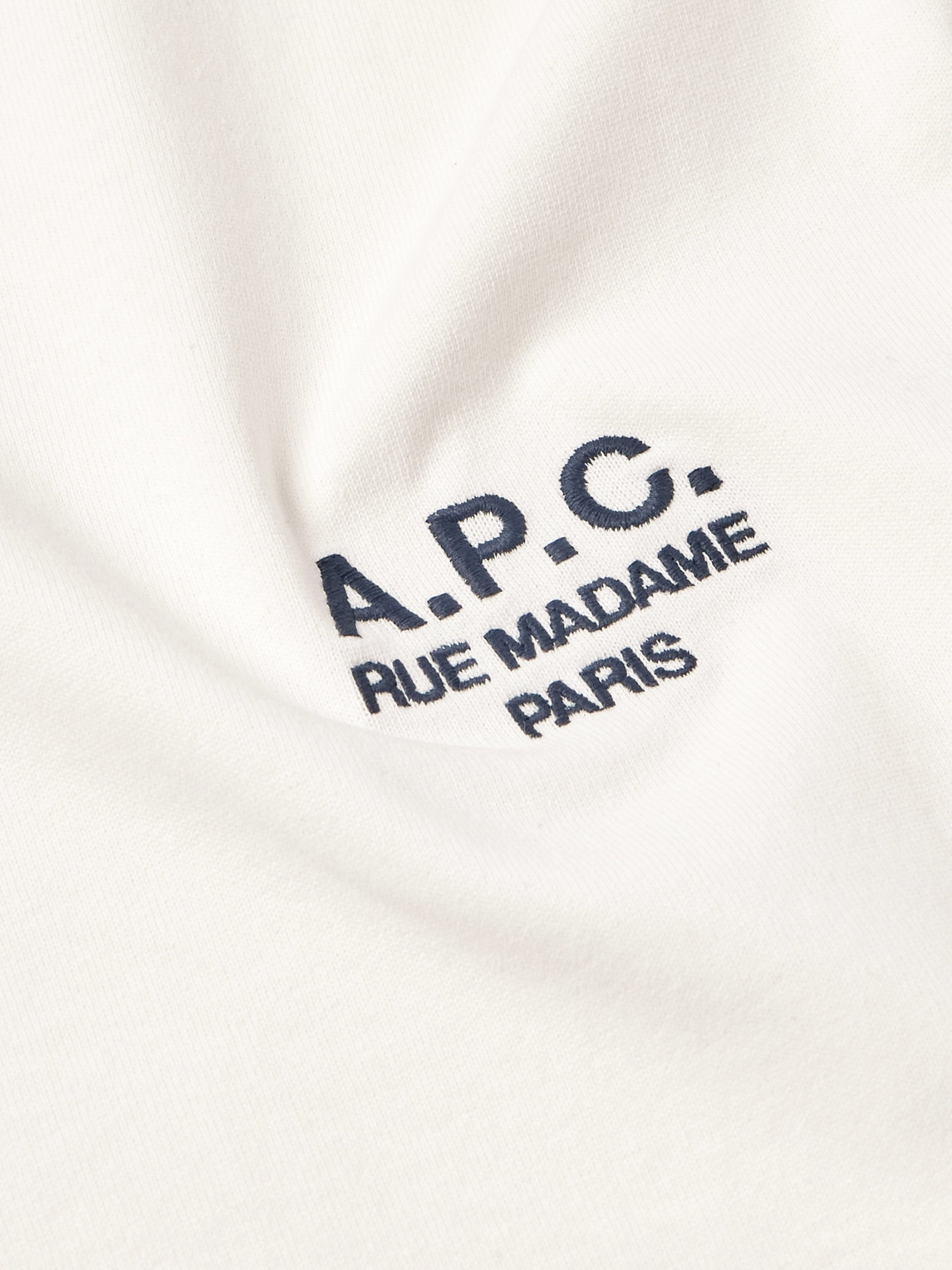 Apc A.p.c. Raymond T Shirt With Embroidered Logo In White