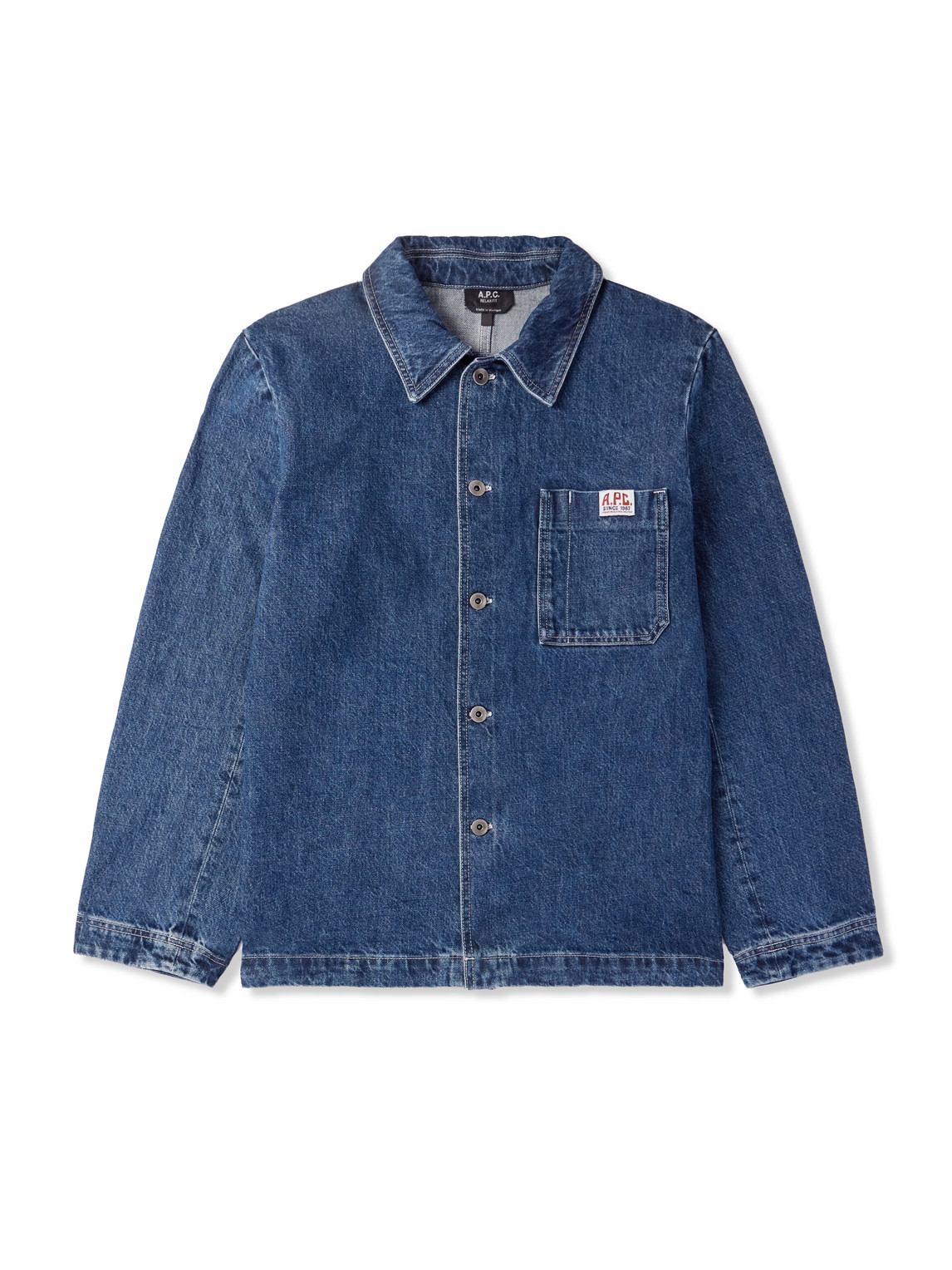Ralph Logo-Appliquéd Organic Denim Jacket