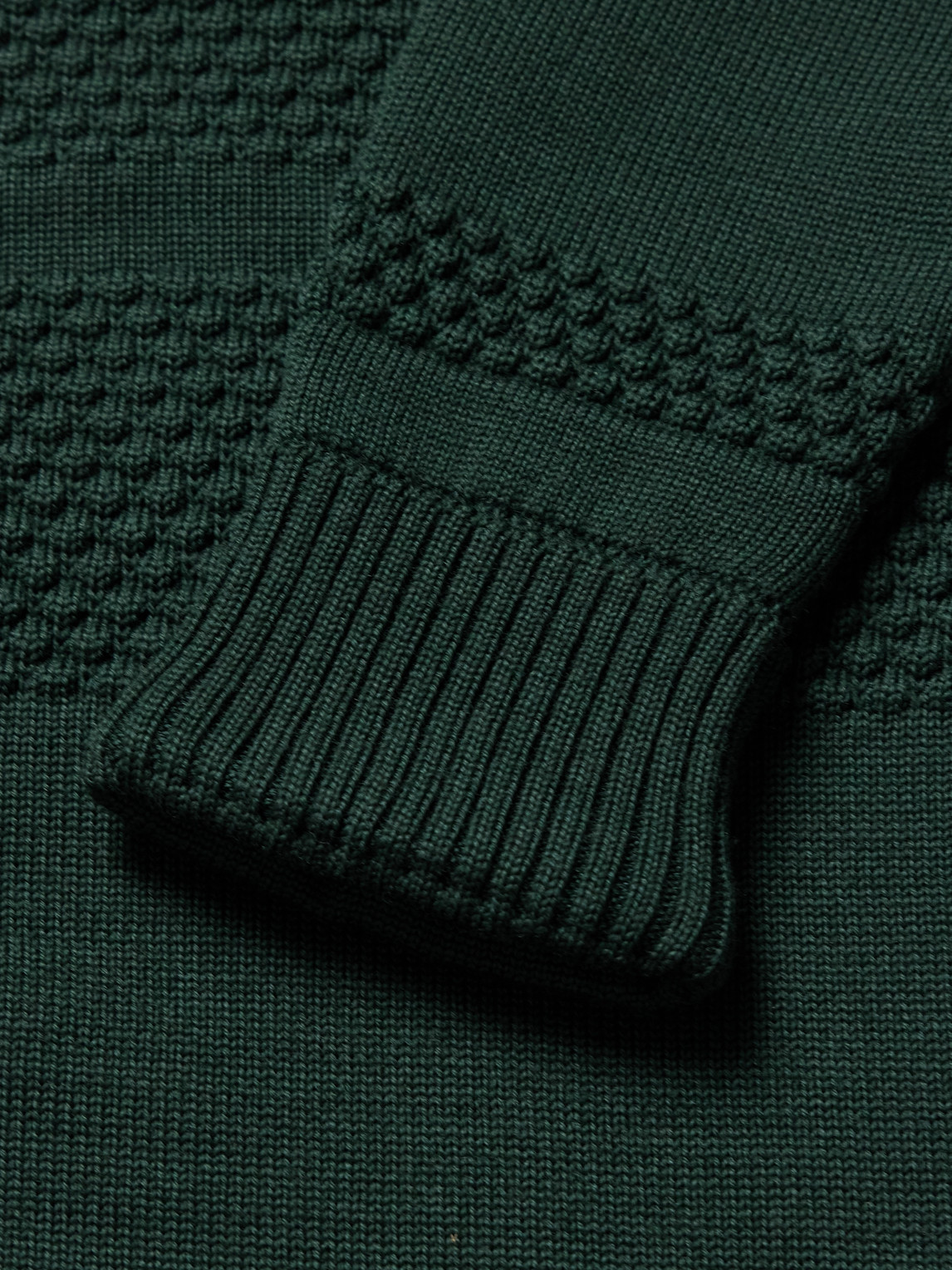 S.n.s Herning Virgin Wool Zip-up Cardigan In Green