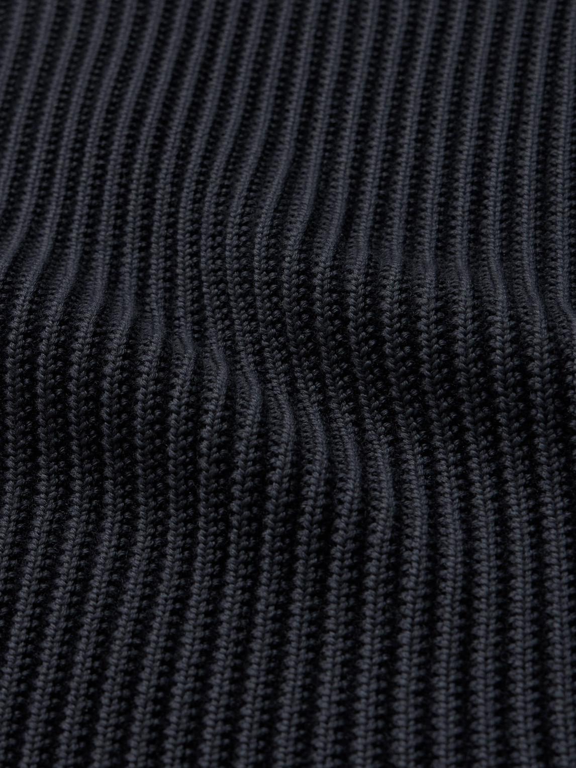 S.n.s Herning Ratio Iii Ribbed Virgin Wool Sweater Vest In Blue