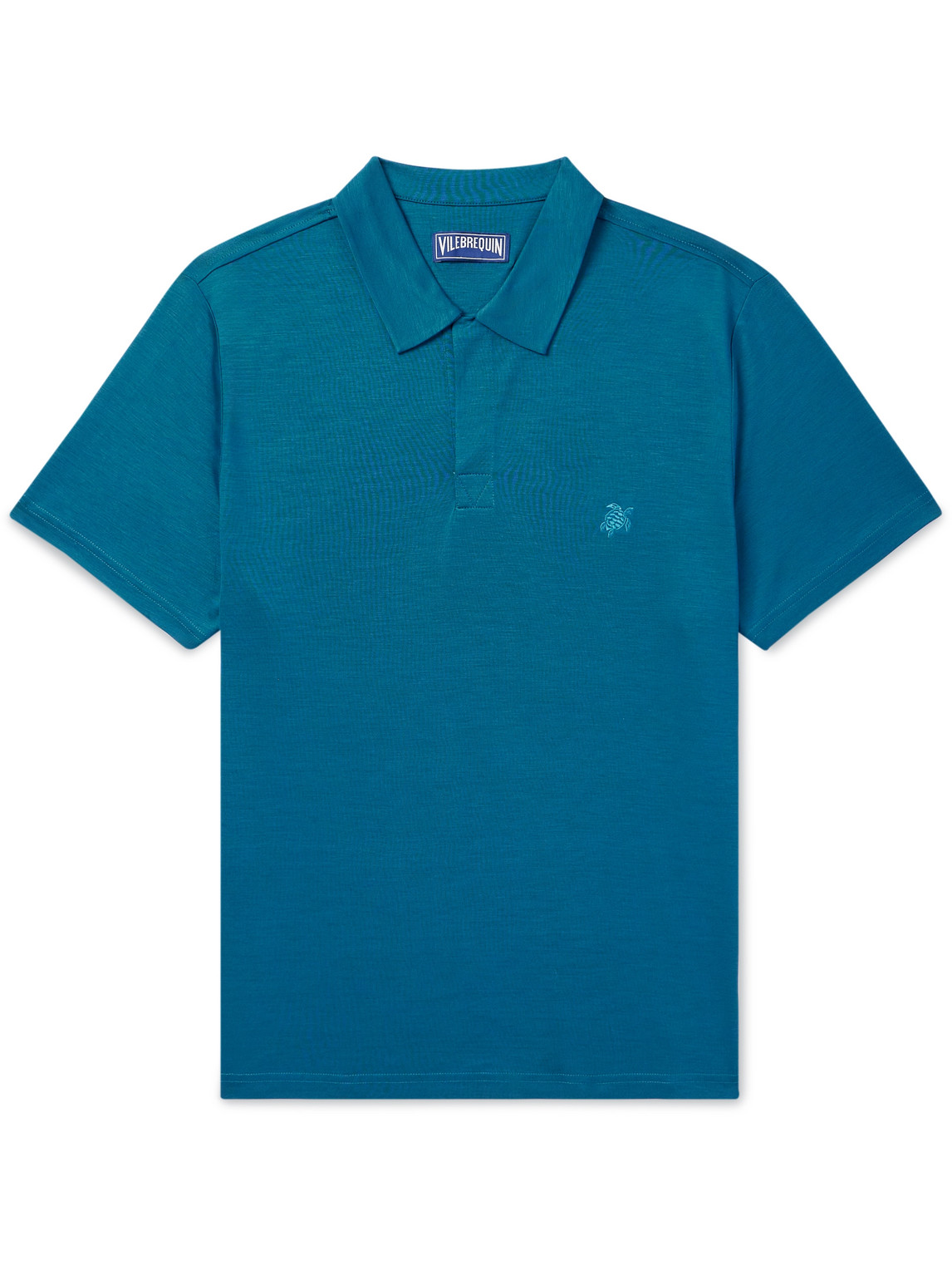 Vilebrequin Pirinol Tencel™ Lyocell Polo Shirt In Blue