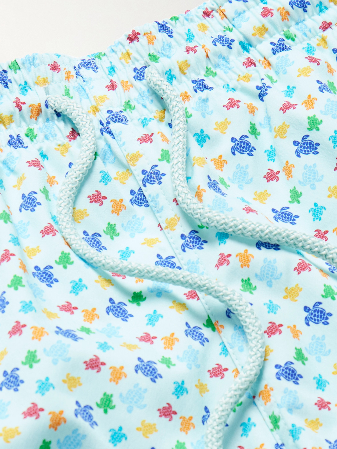 Vilebrequin Moorise Straight-leg Mid-length Printed Swim Shorts In Blue