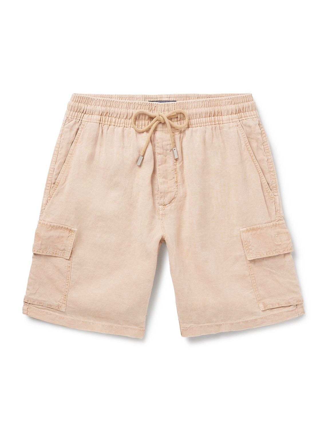 Vilebrequin Baie Straight-leg Linen Drawstring Cargo Shorts