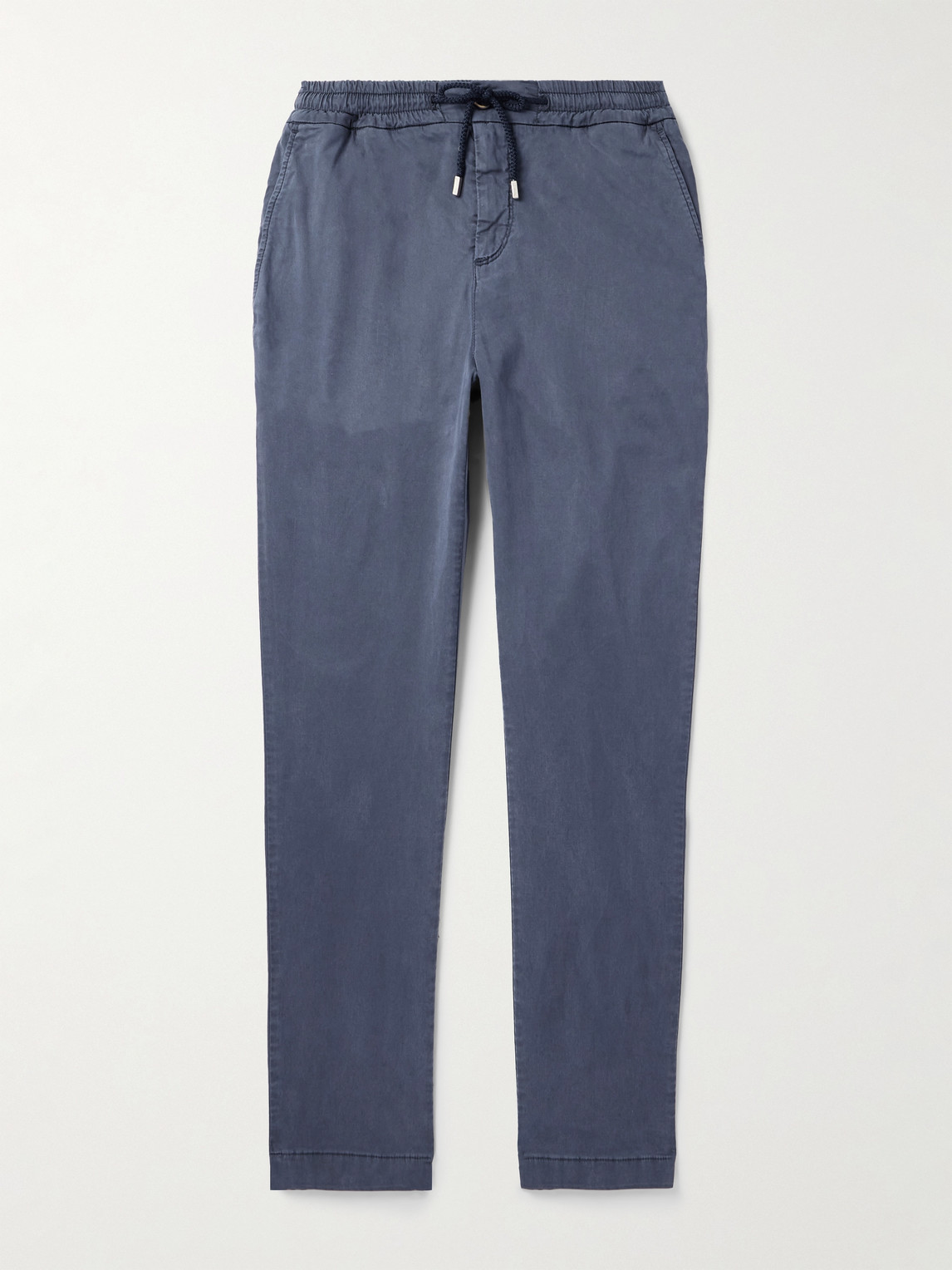 Vilebrequin Clemence Slim-fit Straight-leg Tencel™ Lyocell-blend Drawstring Trousers In Blue