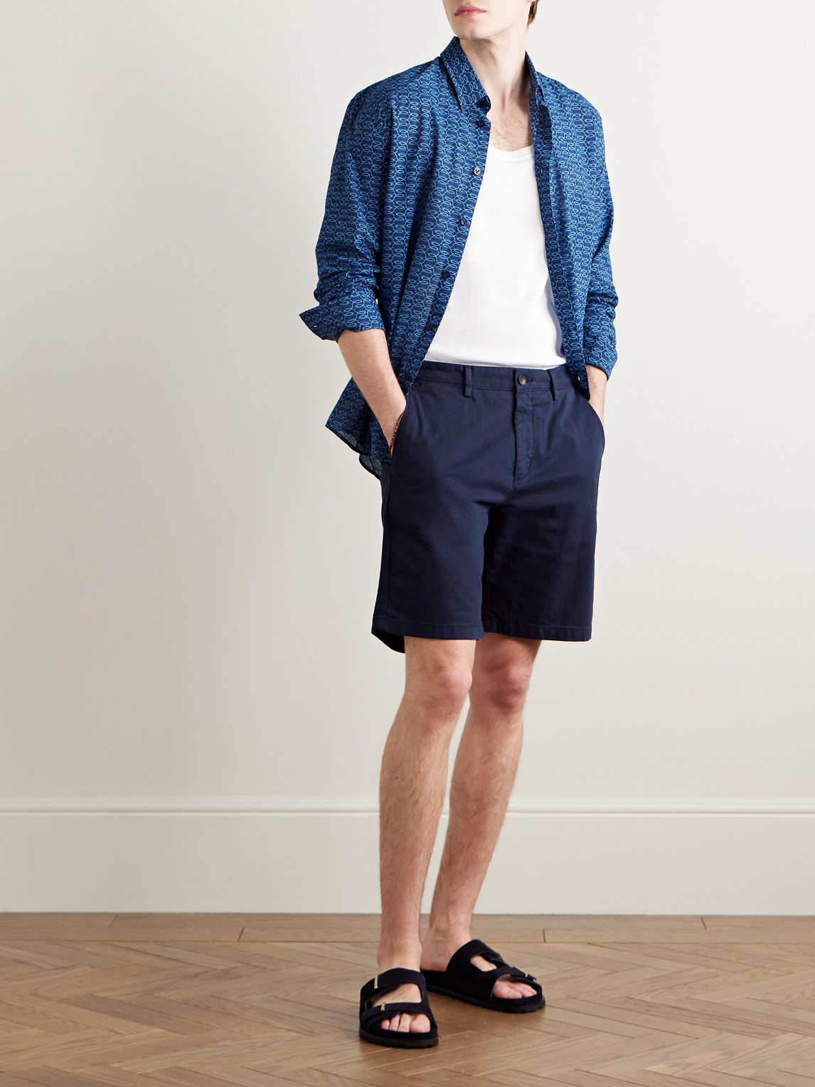 Caracal Printed Organic Cotton-Voile Shirt — 2