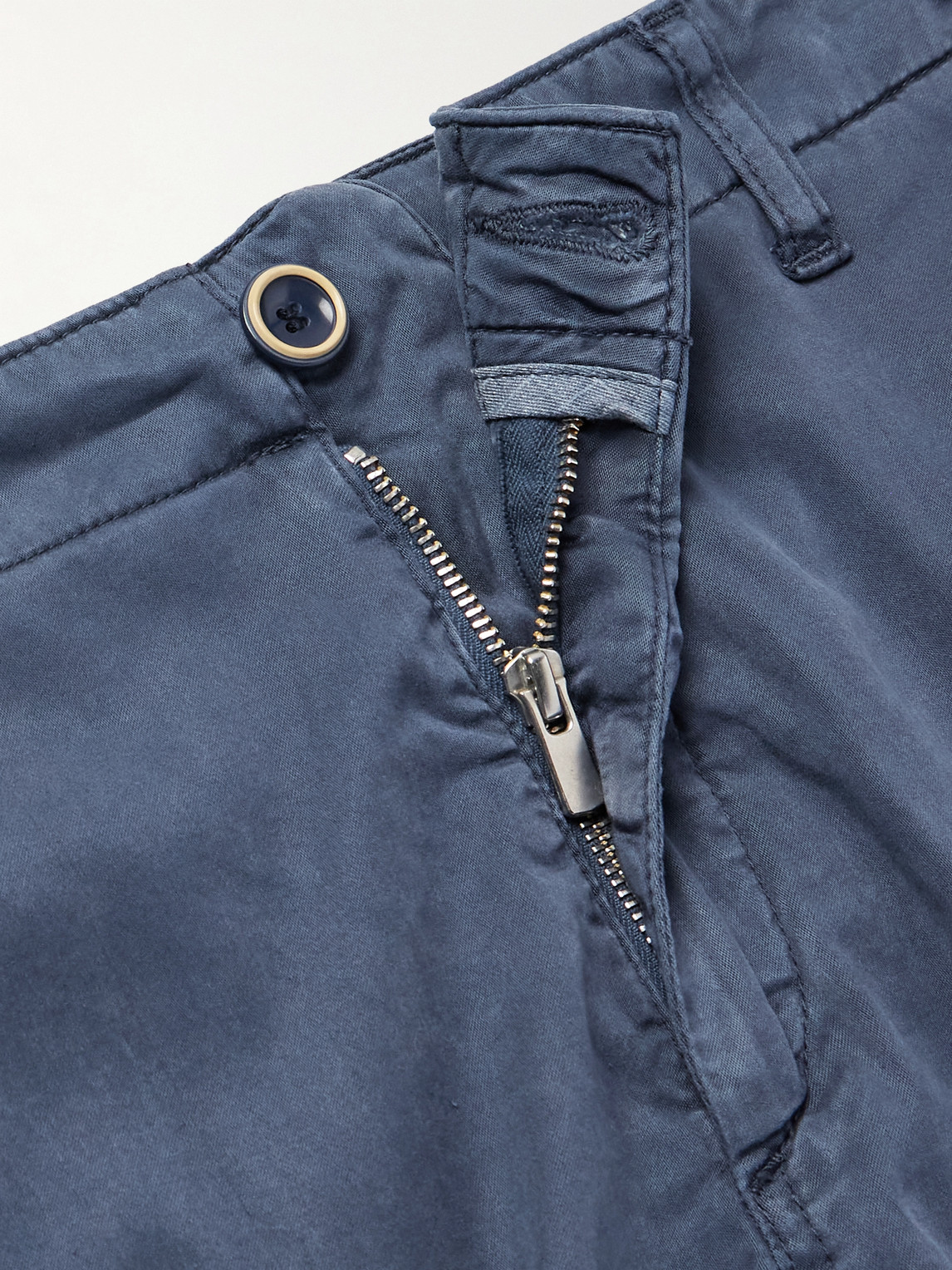 Vilebrequin Ponche Straight-leg Lyocell And Cotton-blend Bermuda Shorts In Blue