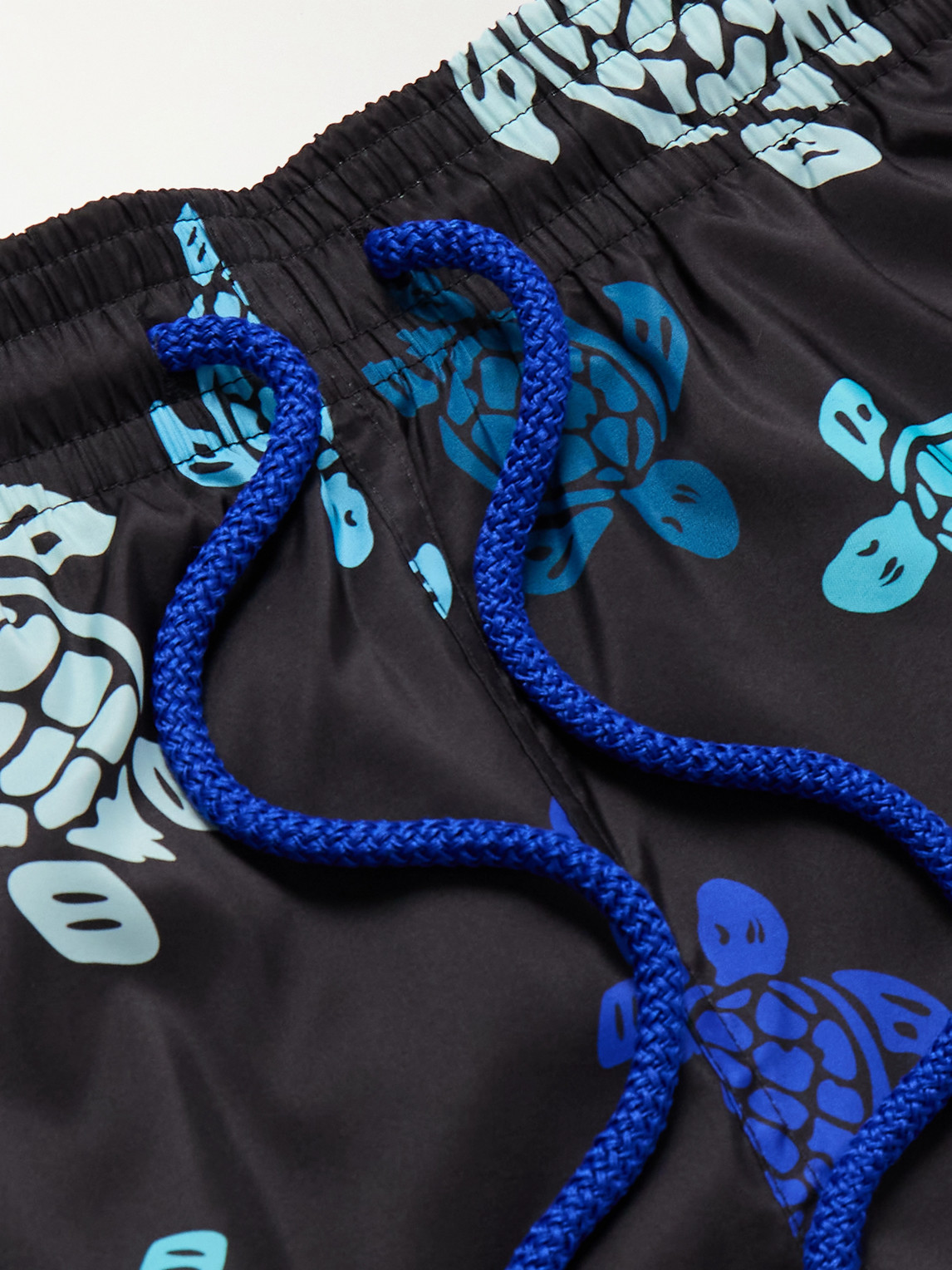 Vilebrequin Mahina Straight-leg Mid-length Recycled Swim Shorts In Black