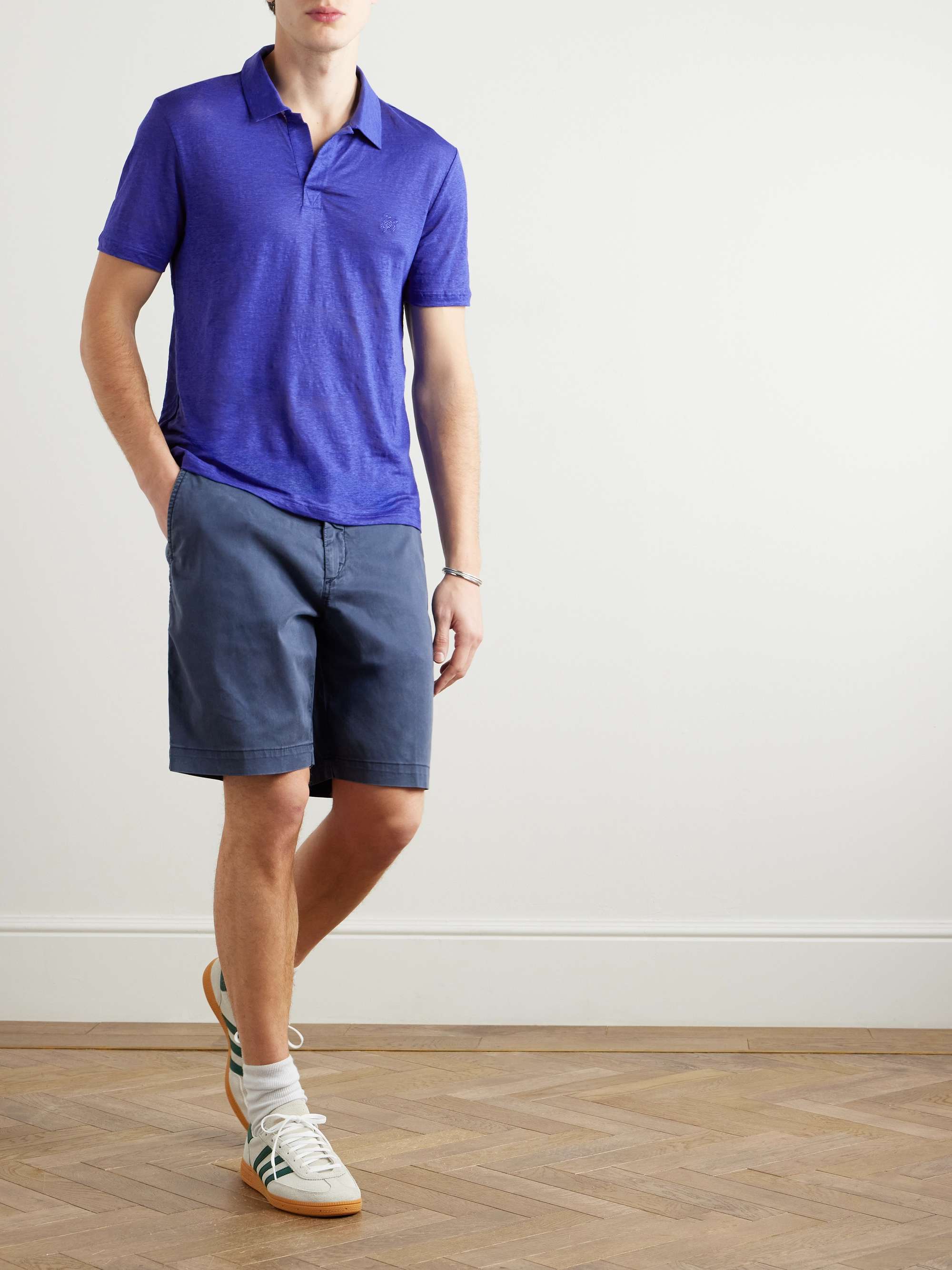 VILEBREQUIN Pyramid Linen-Jersey Polo Shirt