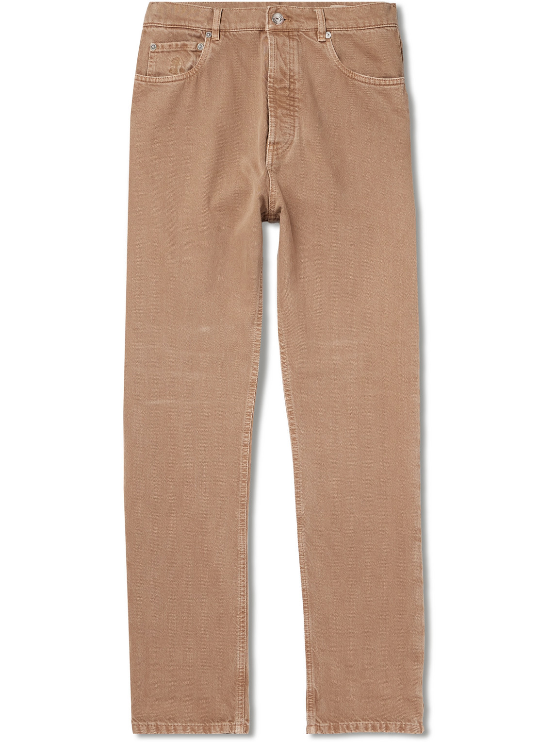 Brunello Cucinelli Straight-leg Jeans In Brown