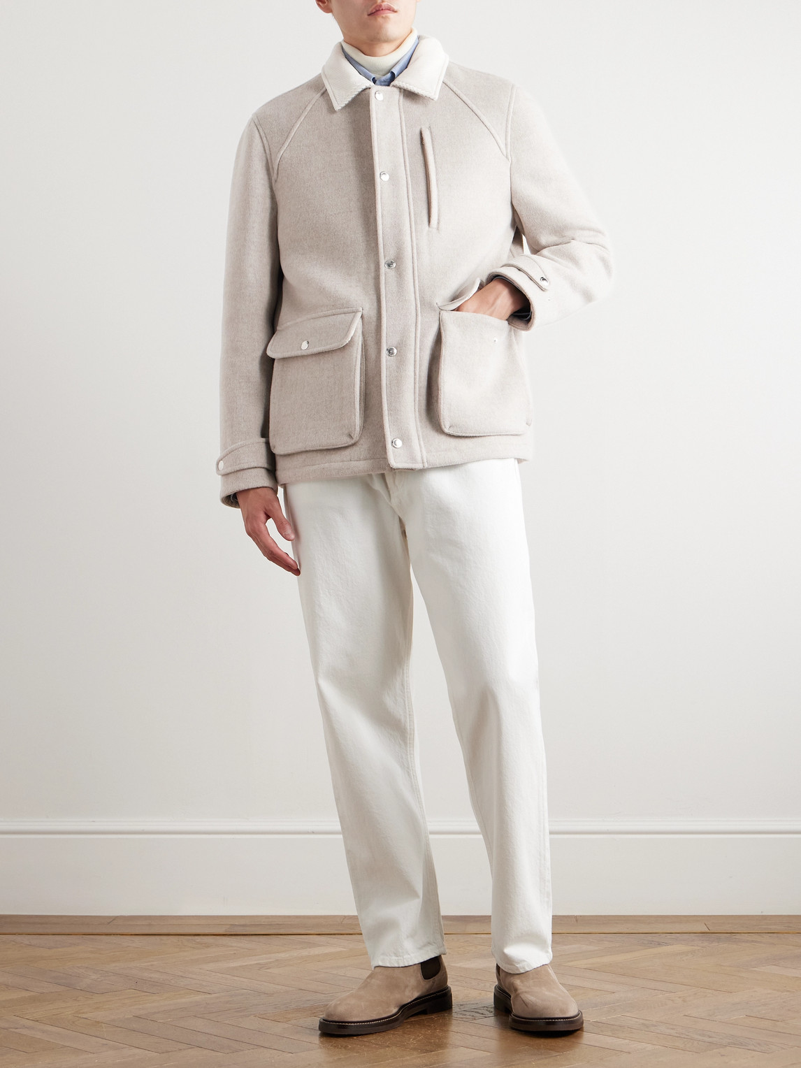 Brunello Cucinelli Cotton-Blend Car Coat - Men