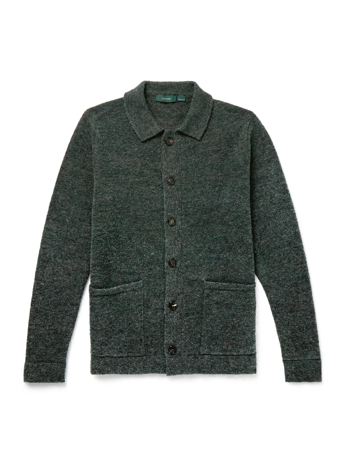 Zanone Slim-Fit Virgin Wool-Blend Cardigan