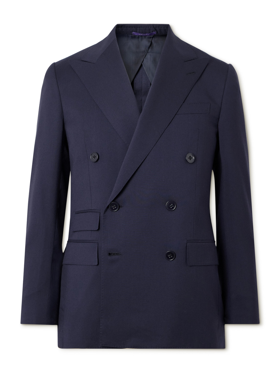 Ralph Lauren Purple Label Slim-Fit Double-Breasted Wool-Twill Blazer - Men