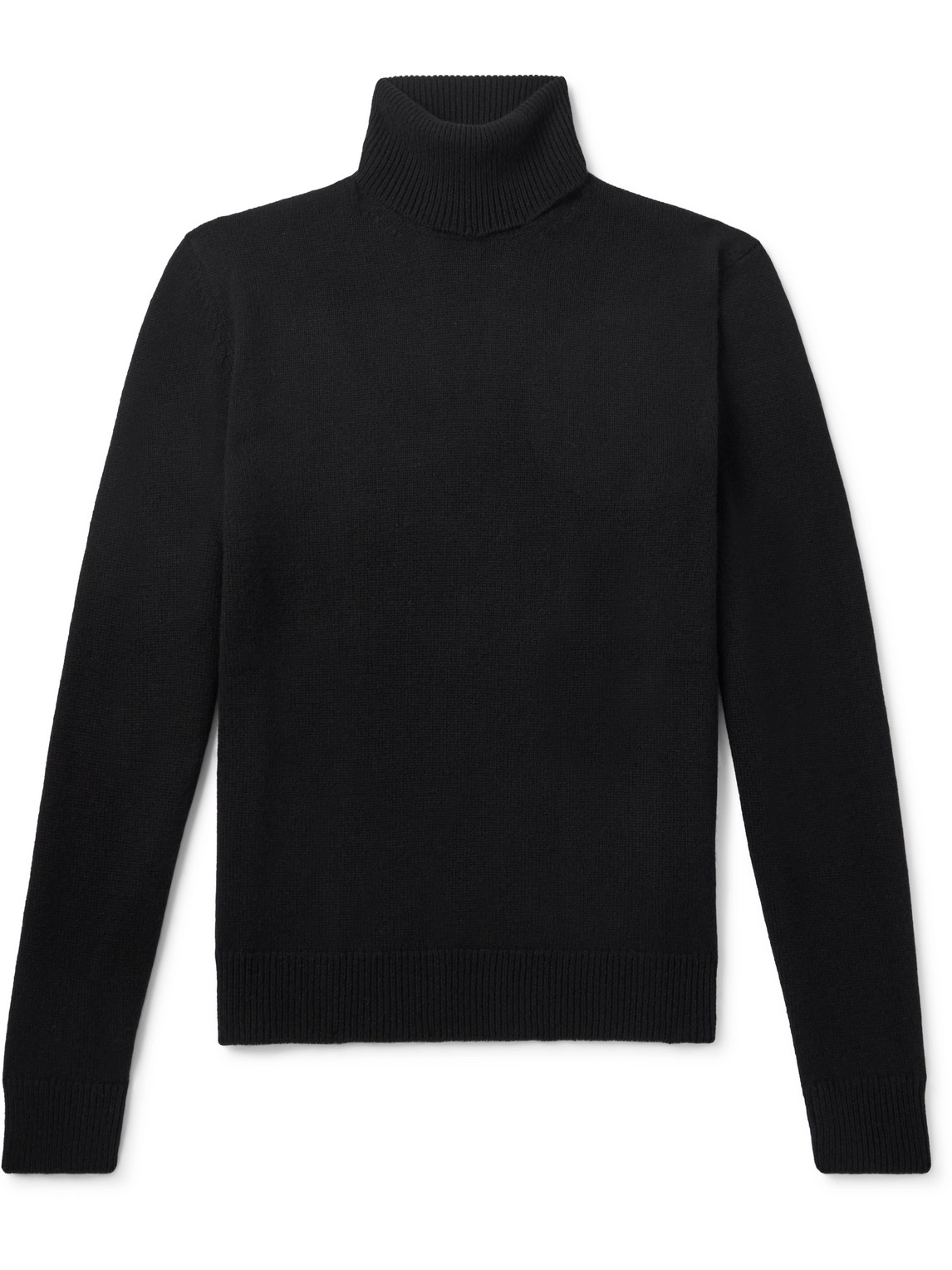 Ribbed Cashmere Rollneck Sweater