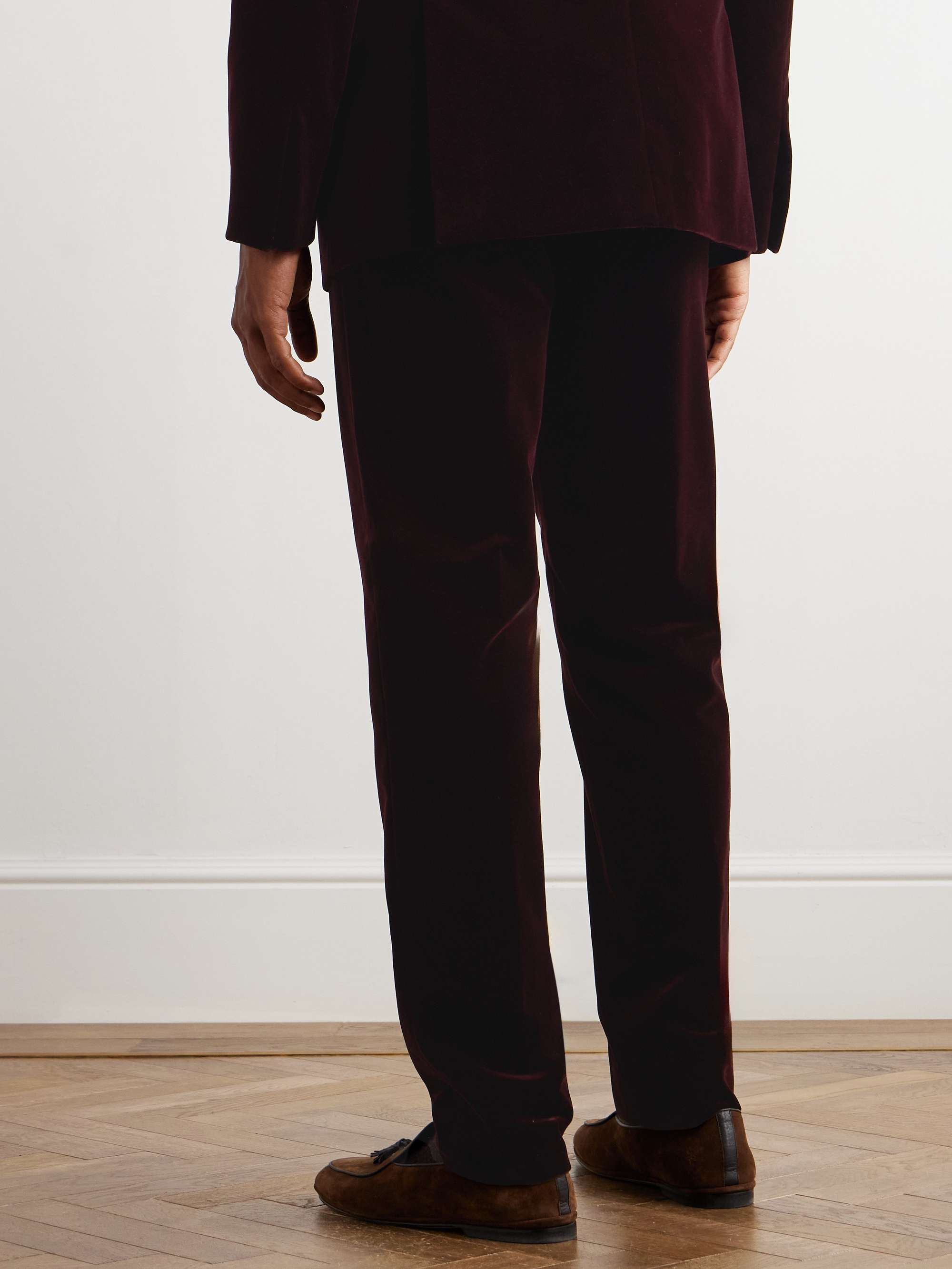 RALPH LAUREN PURPLE LABEL Gregory Straight-Leg Cotton-Velvet RALPH LAUREN PURPLE LABEL Gregory Straight-Leg Cotton-Velvet