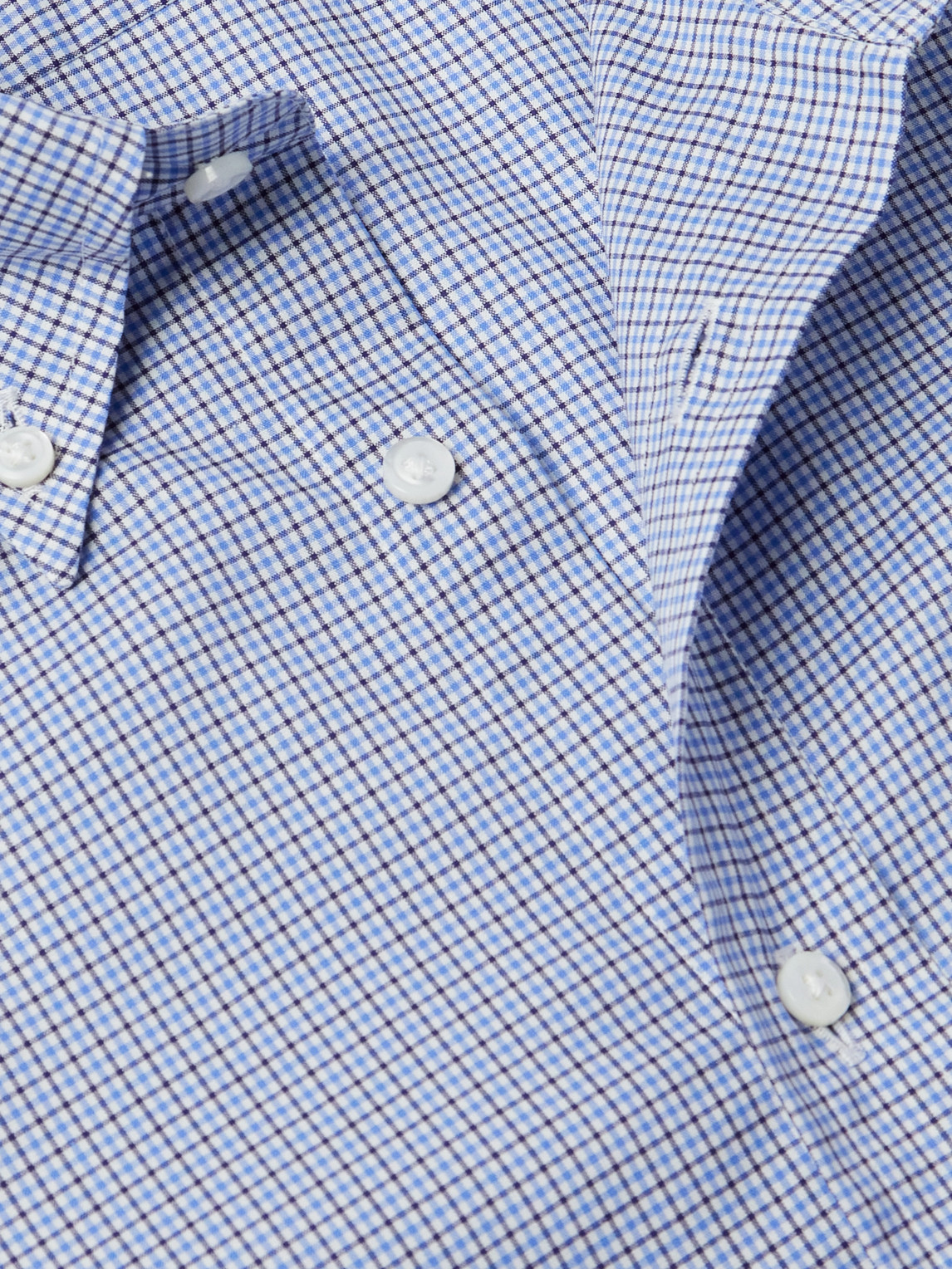 Ralph Lauren Gingham Cotton-poplin Shirt In Blue