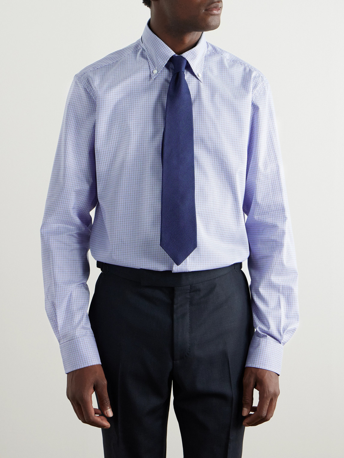 Ralph Lauren Gingham Cotton-poplin Shirt In Blue