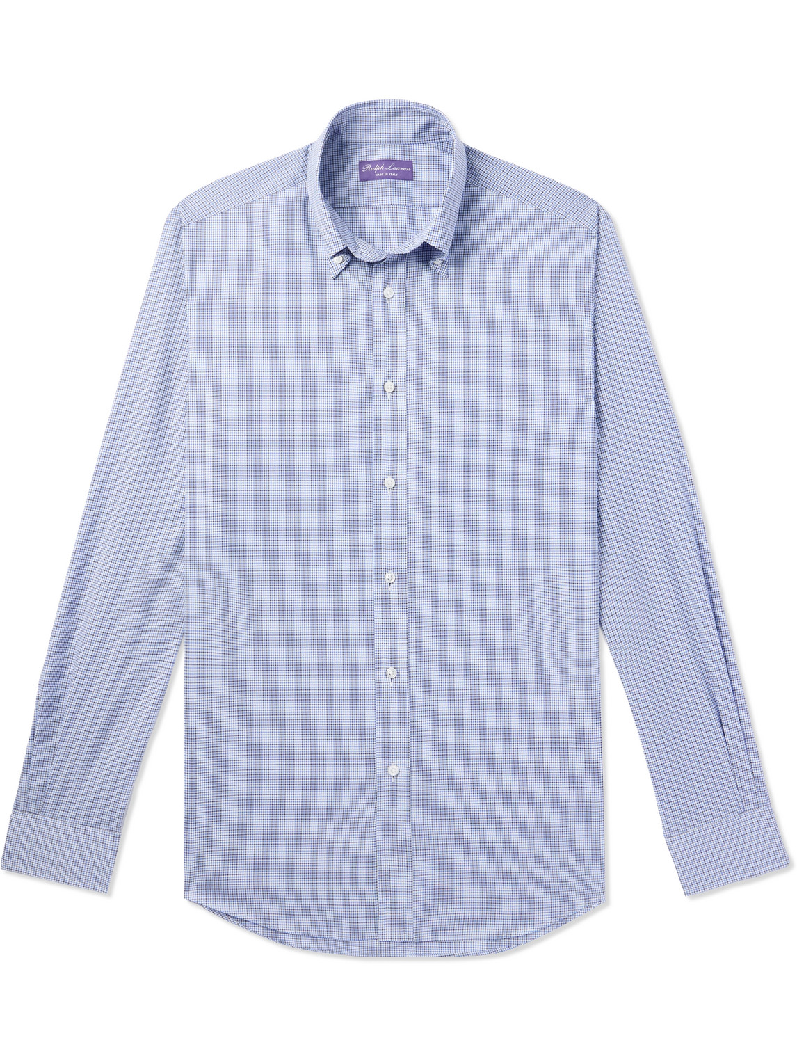 Ralph Lauren Gingham Cotton-poplin Shirt In Blue