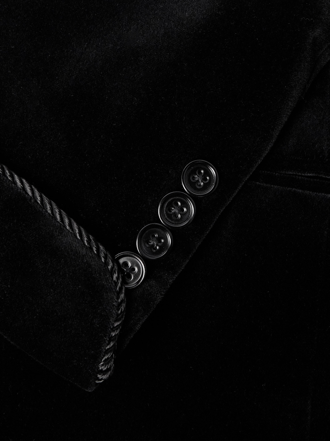 Ralph Lauren Cotton Velvet Blazer In Black