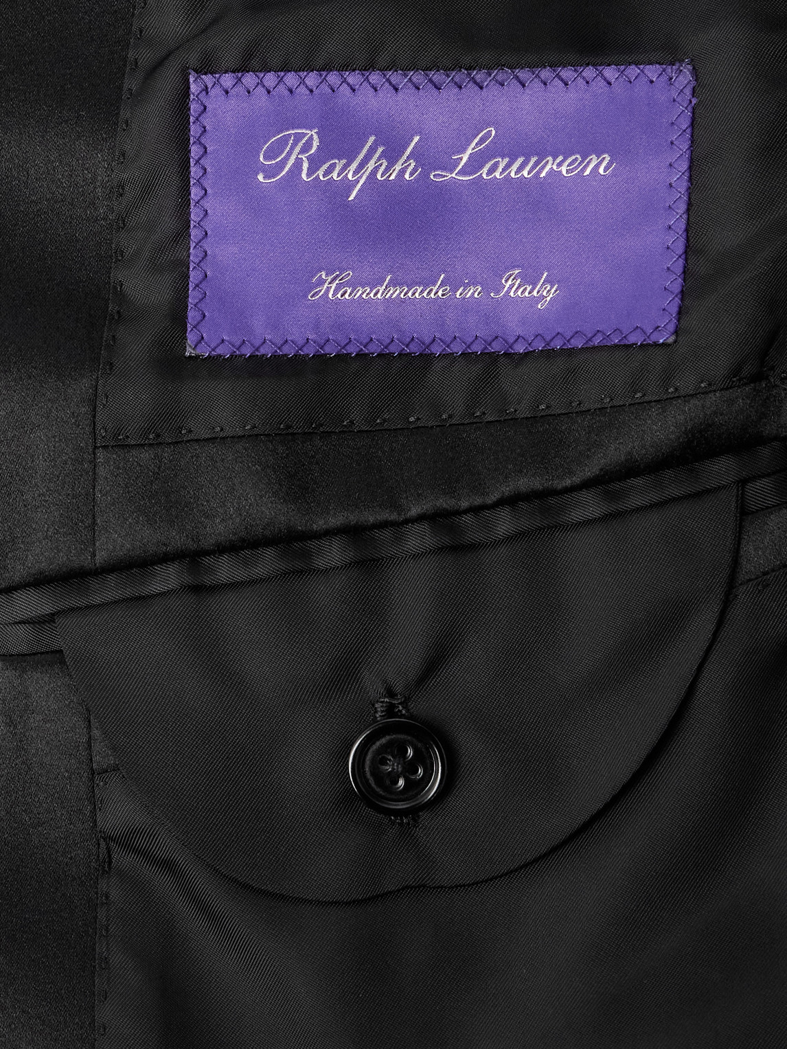 Ralph Lauren Cotton Velvet Blazer In Black