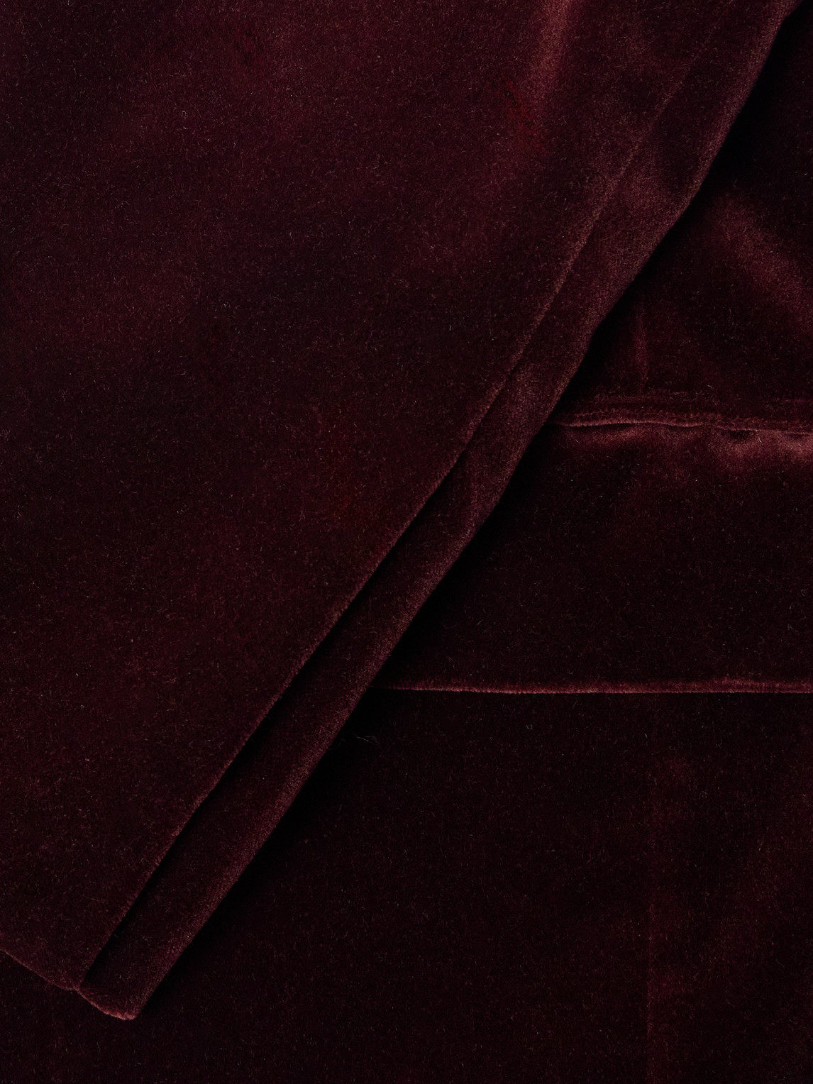 Ralph Lauren Men's Kent Hand-tailored Velvet Dinner Jacket In Burgundy