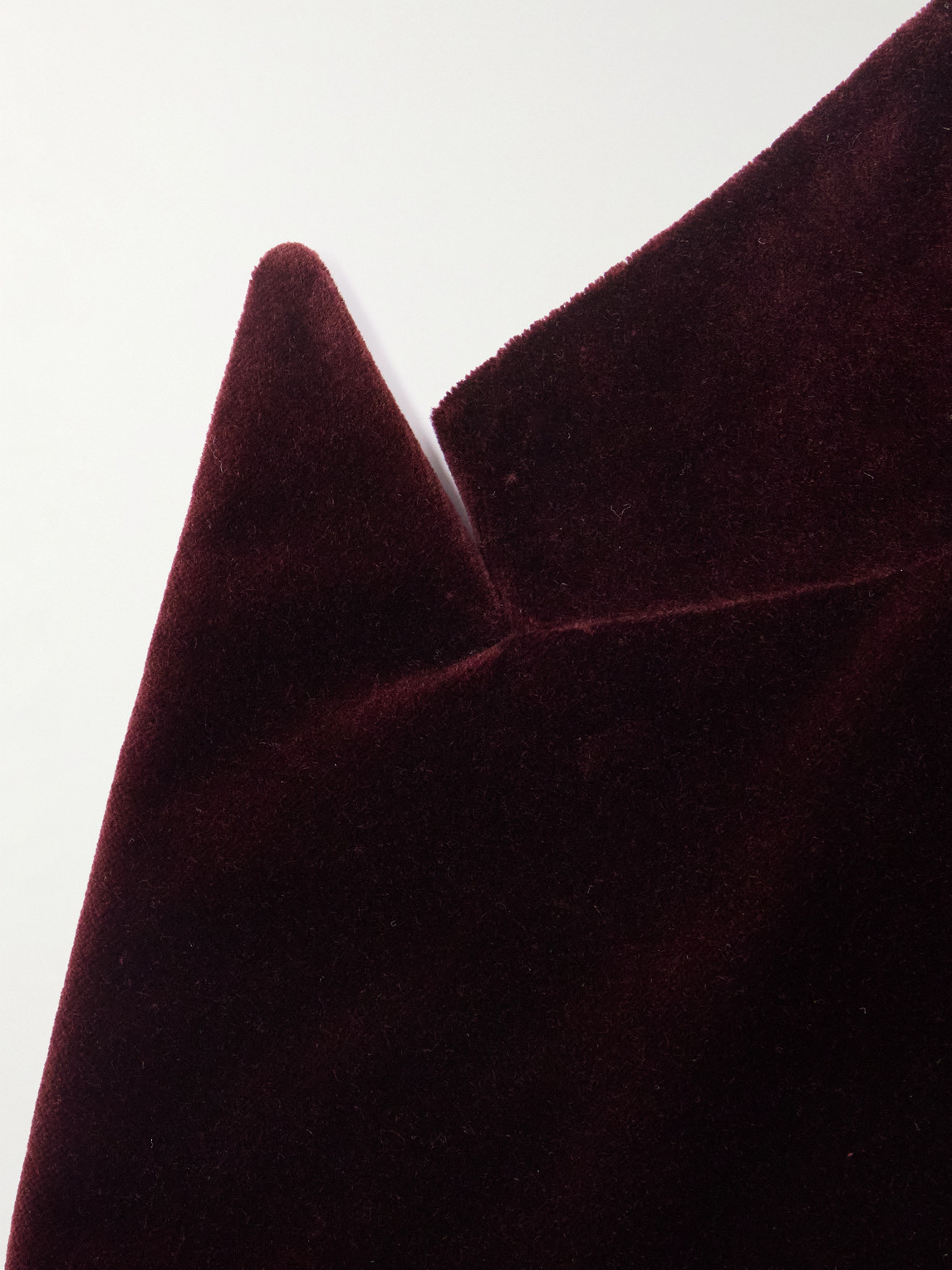 Ralph Lauren Men's Kent Hand-tailored Velvet Dinner Jacket In Burgundy
