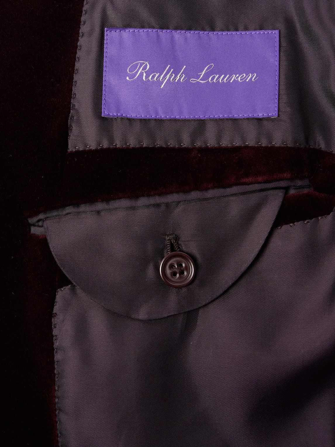 Ralph Lauren Men's Kent Hand-tailored Velvet Dinner Jacket In Burgundy