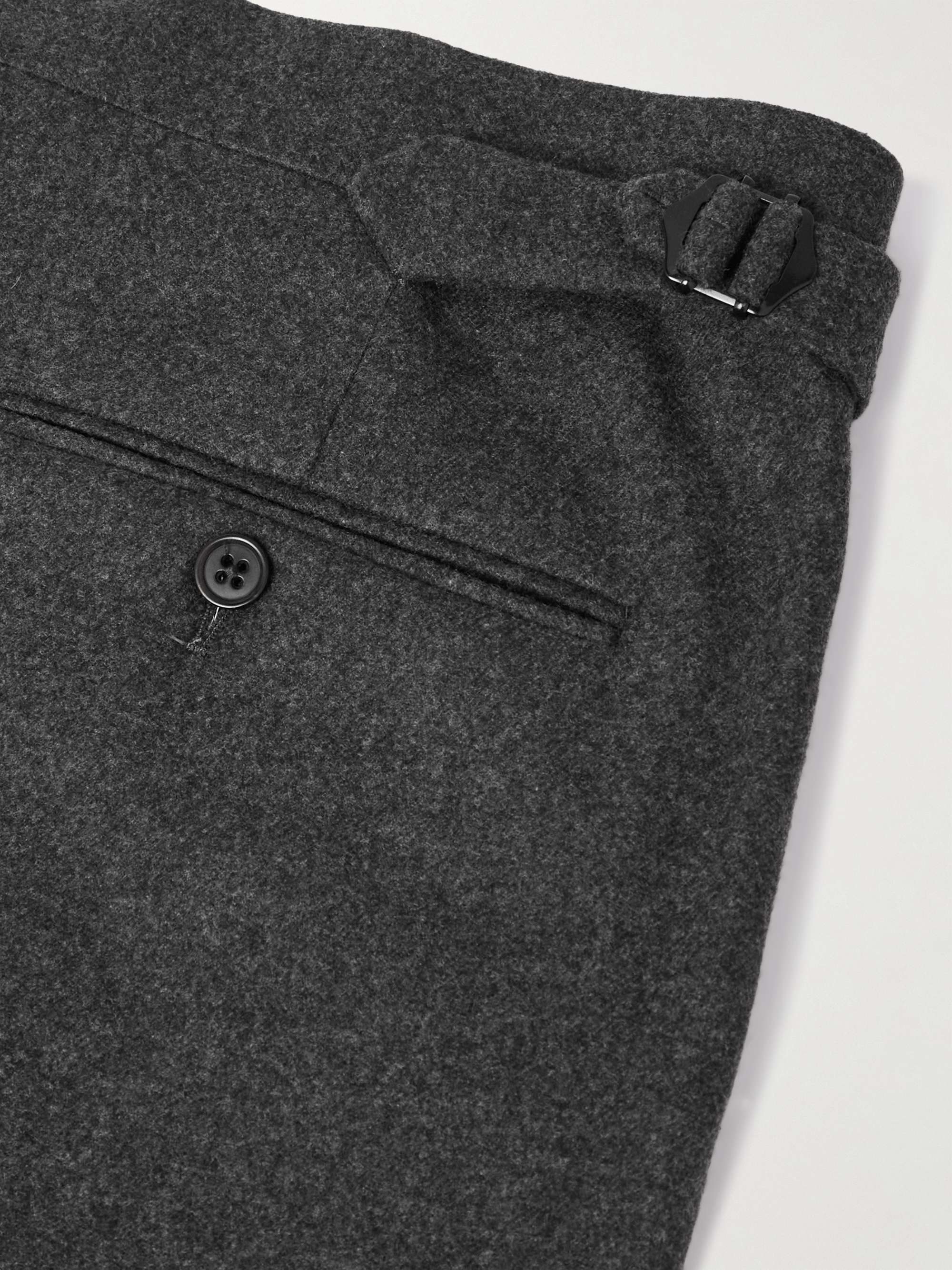 RALPH LAUREN PURPLE LABEL Gregory Straight-Leg Wool-Flannel